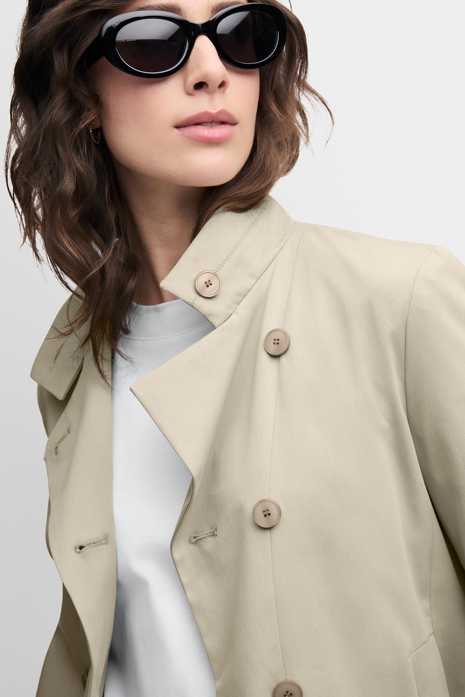 Cinque Blazer court »CILOKA« Stehkragen und doppelreihige Knopfleiste, Regular Fit