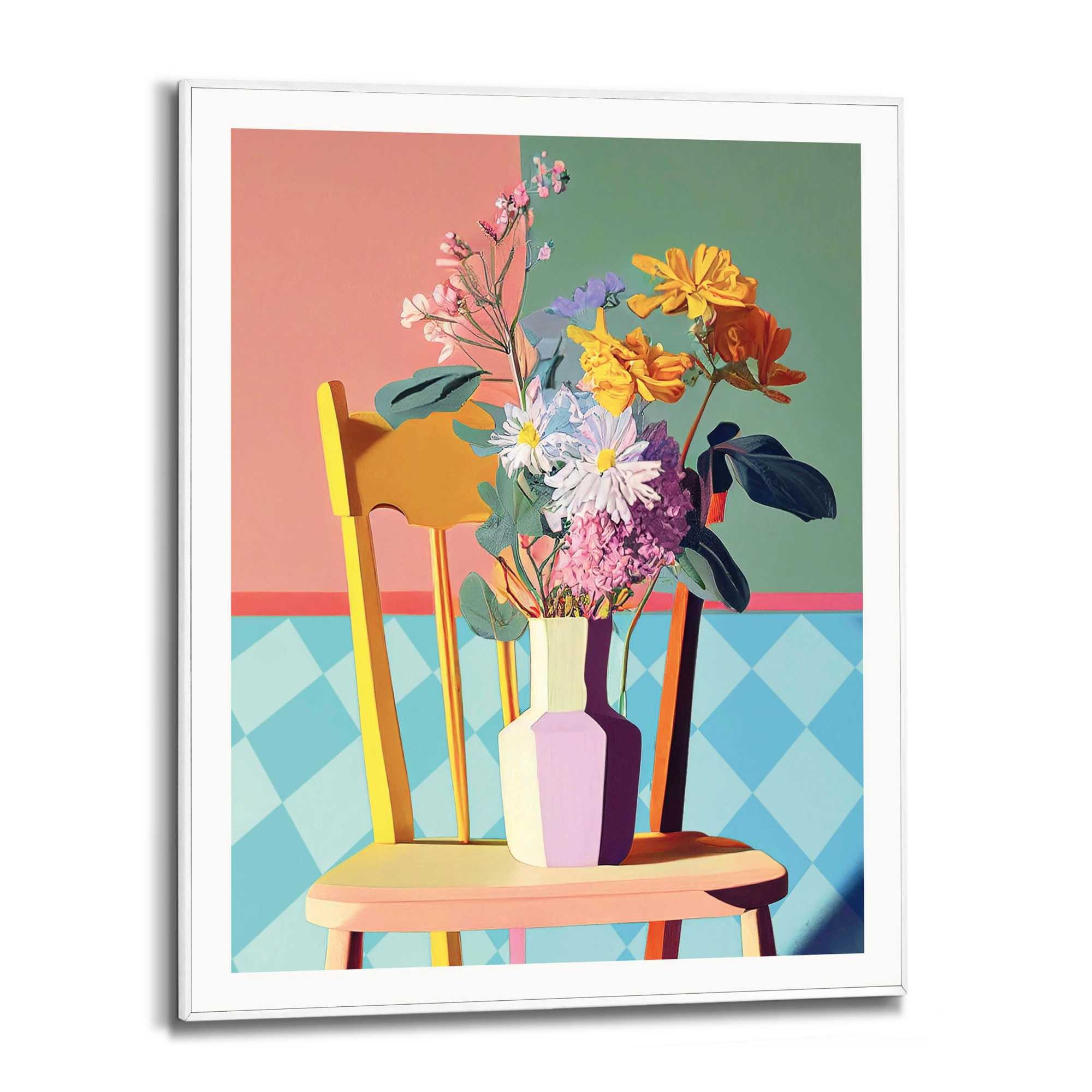 Image of Reinders Poster "Floral Chair"