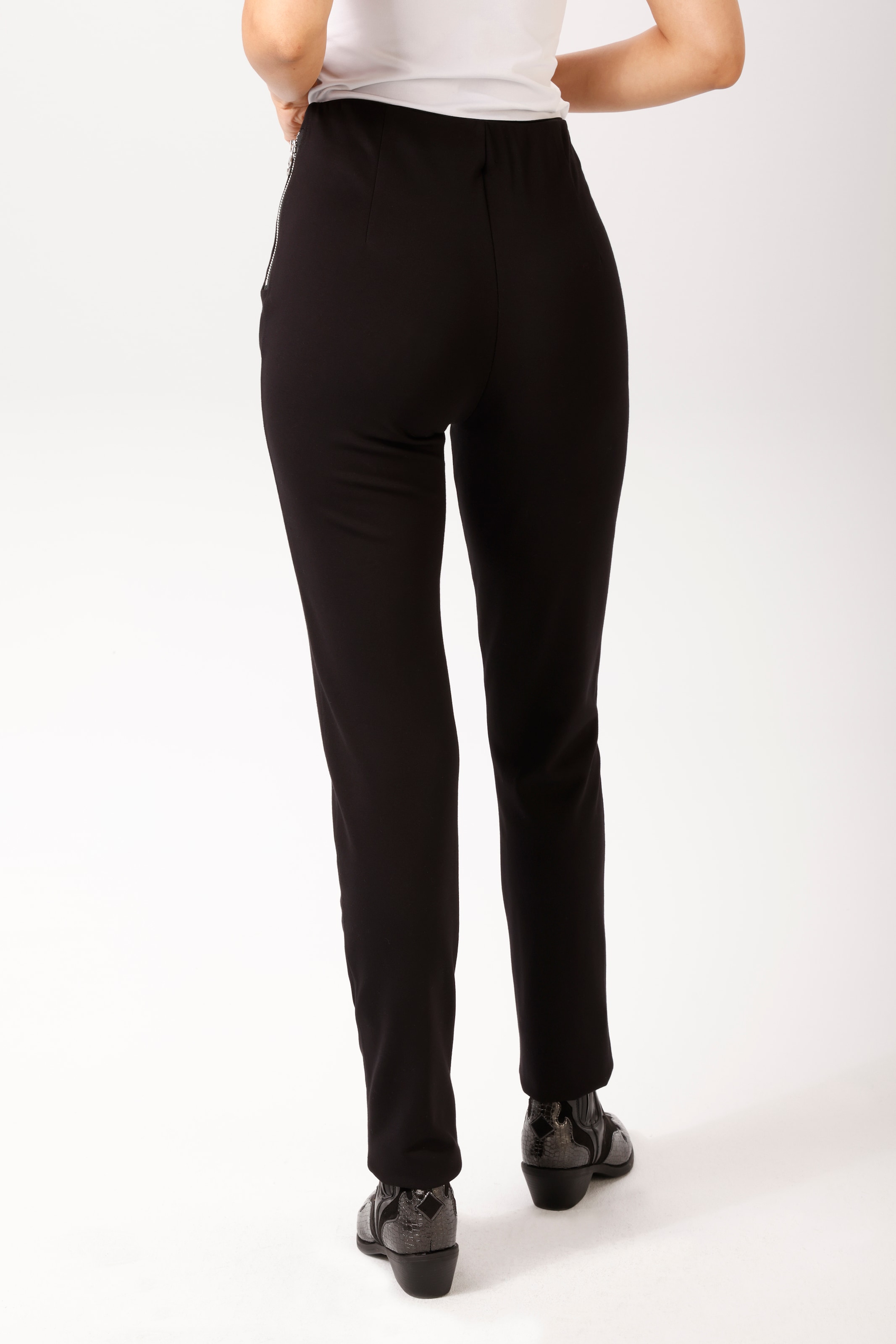 Aniston CASUAL Pantalon à enfiler  avec poches zippées décoratives - NOUVELLE COLLECTION
