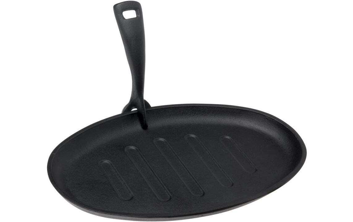 Nouvel Poêle à frire »Hot Plate mit Holzunterteller 34 x 18 x 5 cm«