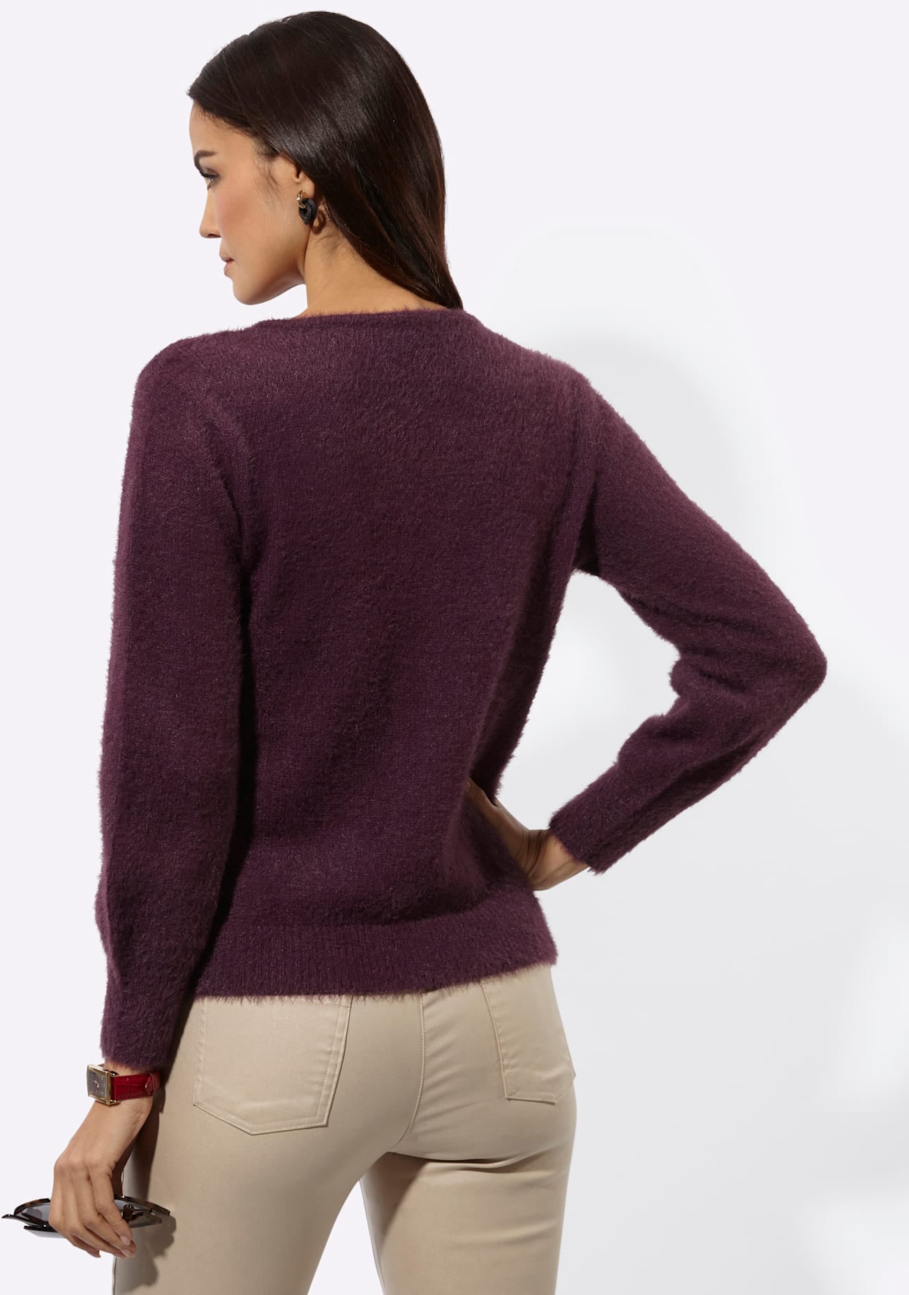 creation L V-Ausschnitt-Pullover »Lyocell-Mix-Pullover«