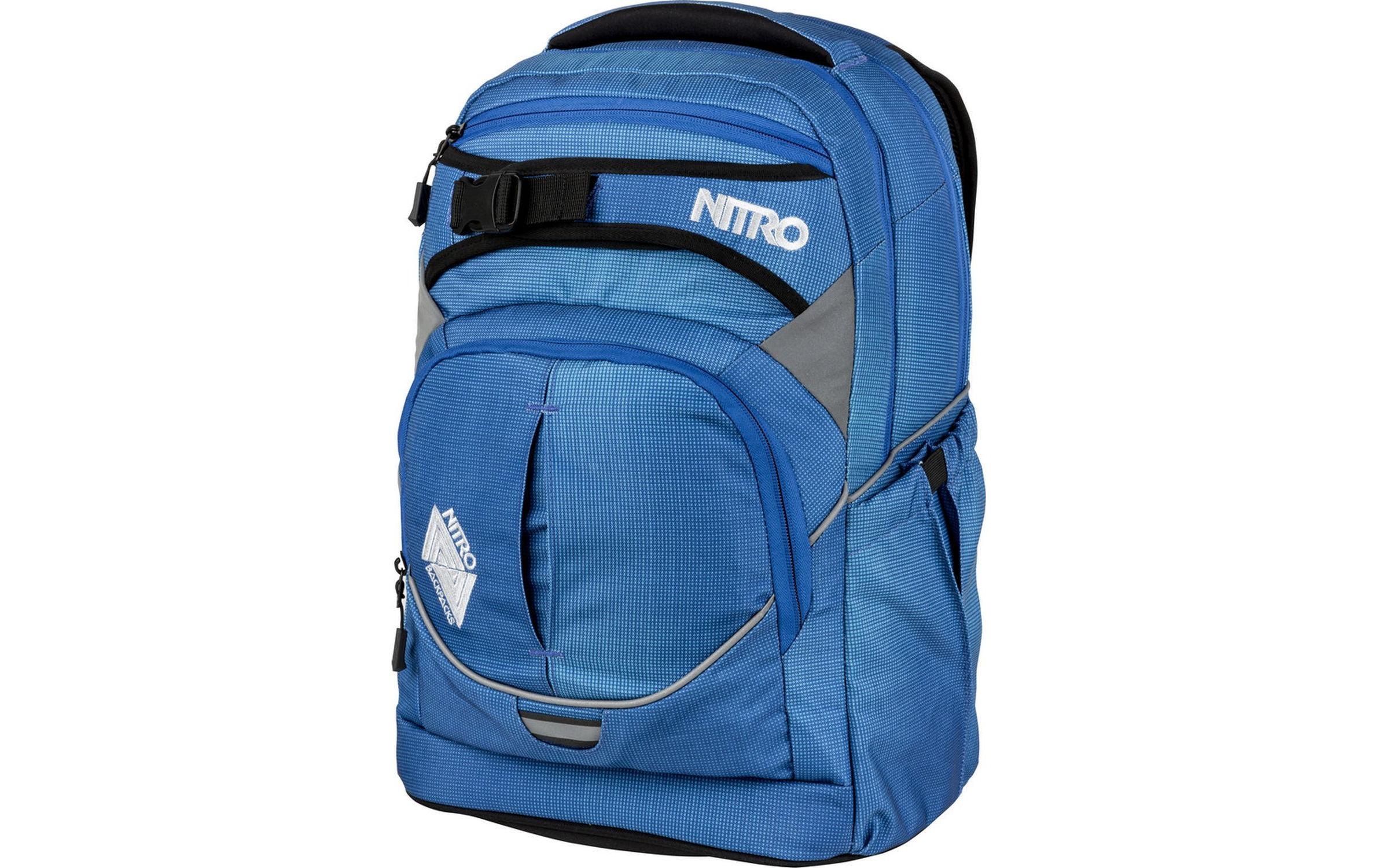 Image of NITRO Schulrucksack »Superhero Blur Brilliant Blue«, Reflektoren, mit gratis Pencil Case & Duffle Bag bei Ackermann Versand Schweiz