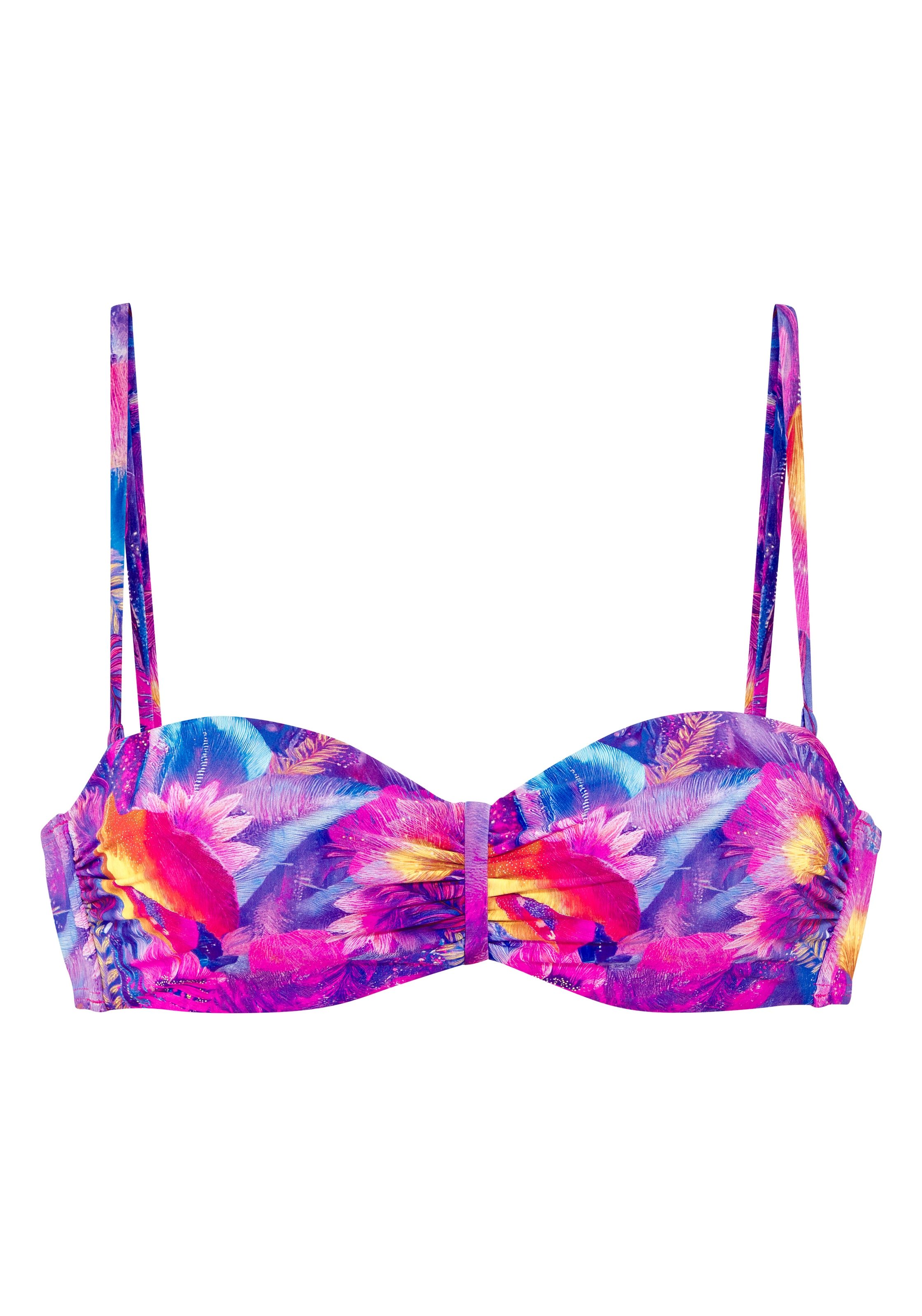 Venice Beach Bügel-Bandeau-Bikini-Top »Zarina« im farbenträchtigem Design