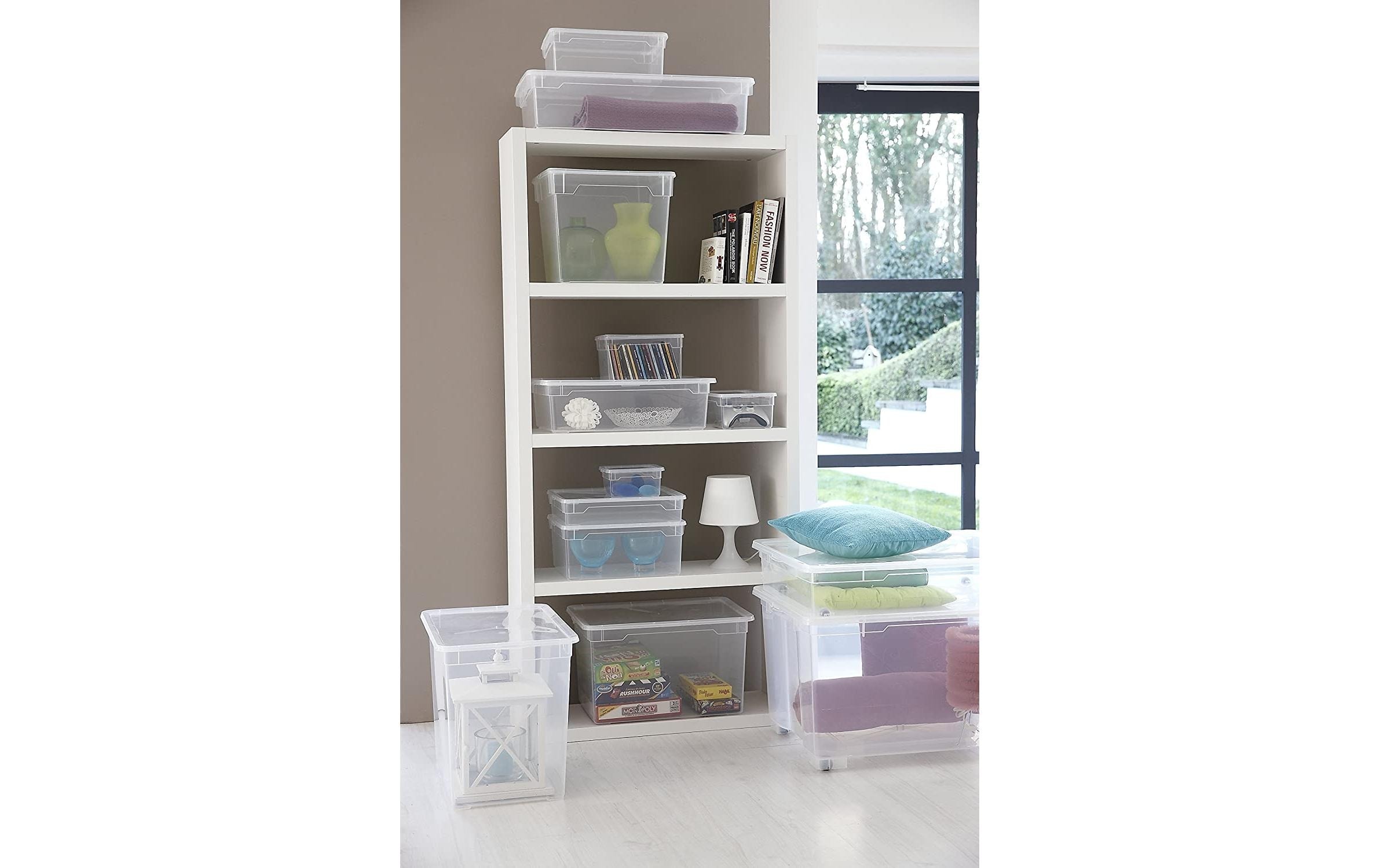 ROTHO Aufbewahrungsbox »CLEAR Blau, 5 tlg.«, (5 St.)