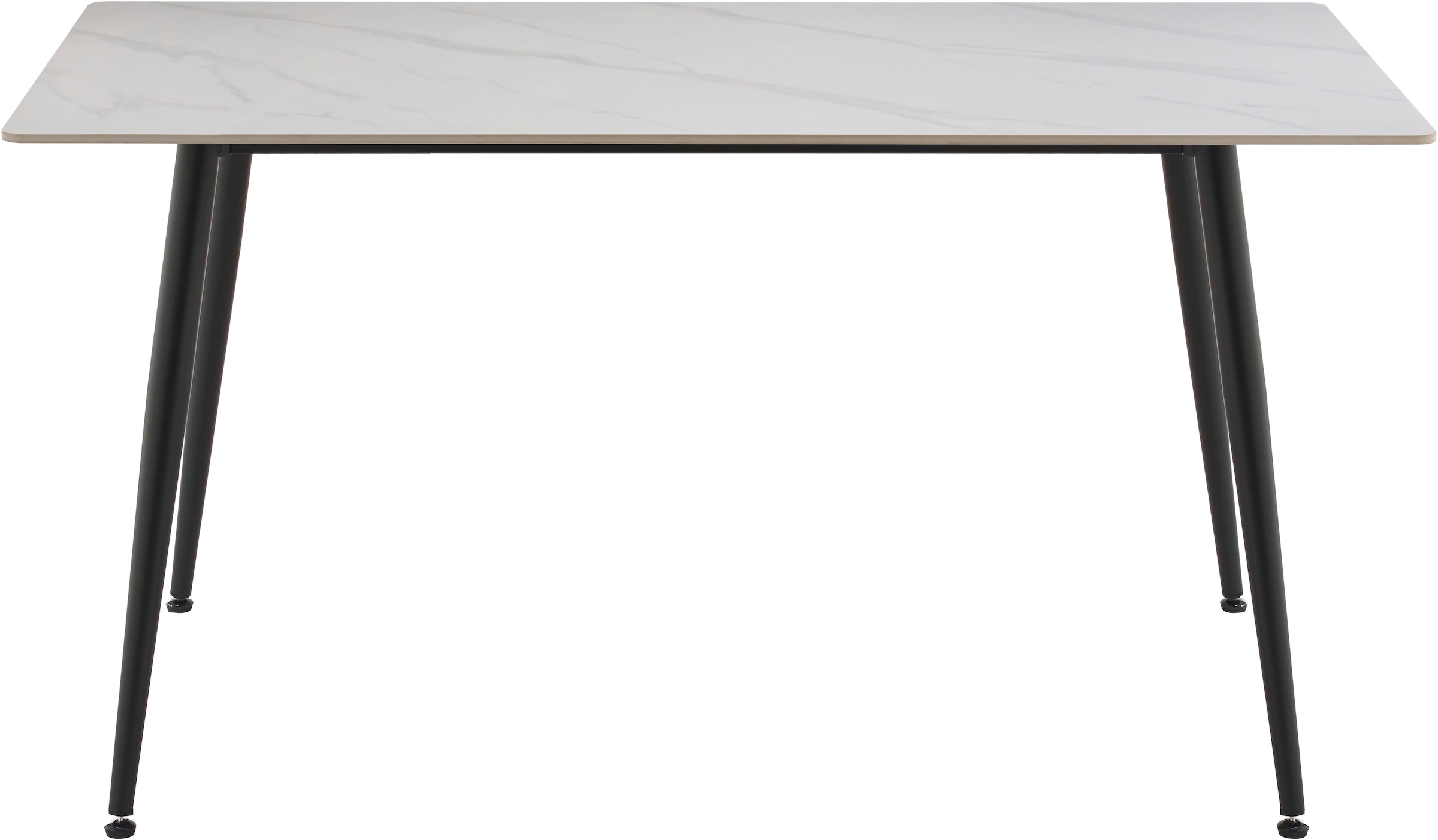 GOODproduct Esstisch »Juniper« 1 Stk. tlg. Tisch 140x80cm in Sinterstein-Keramikoptik für bis zu 6 Personen