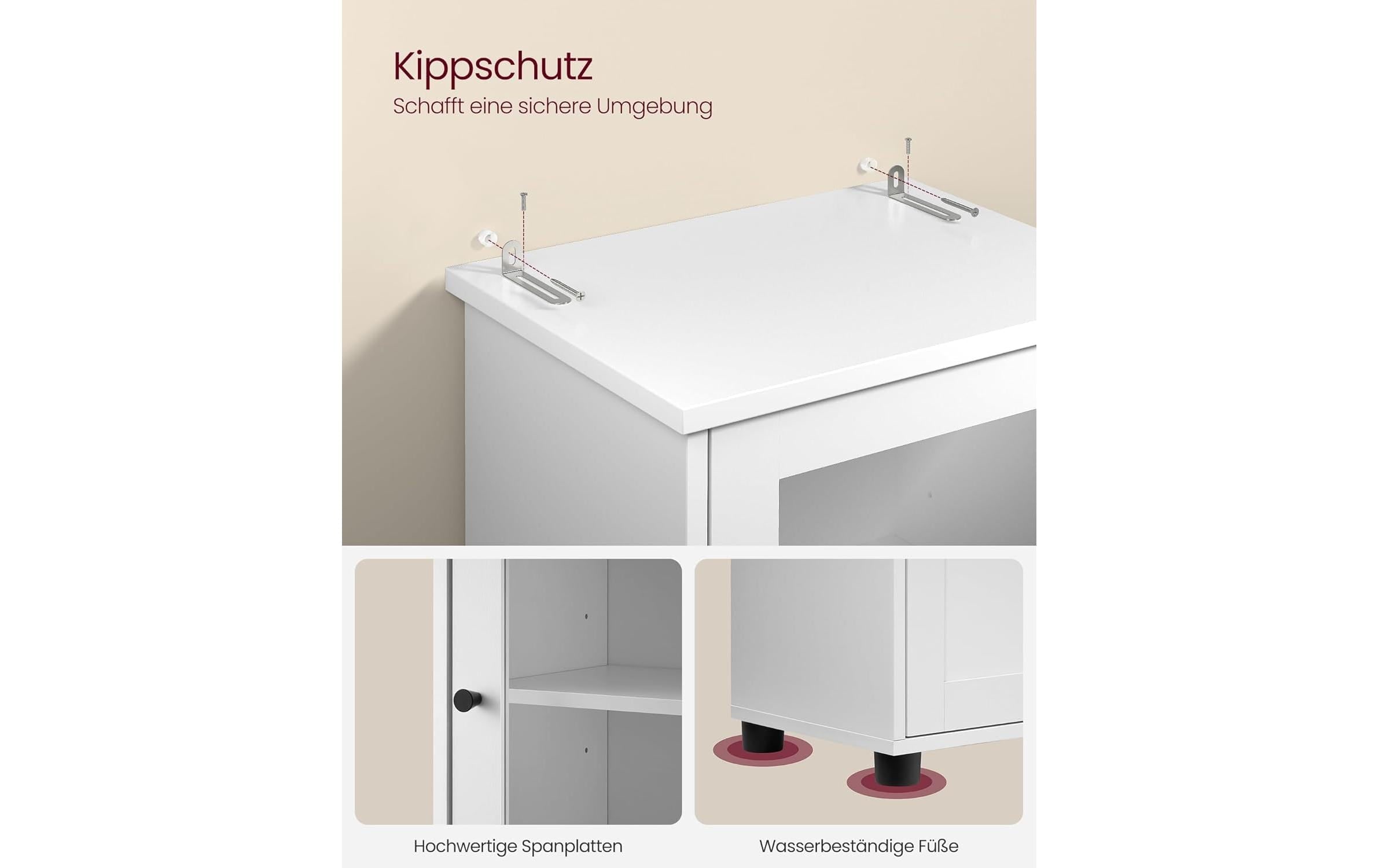 VASAGLE Mehrzweckschrank »Badezimmerschrank«