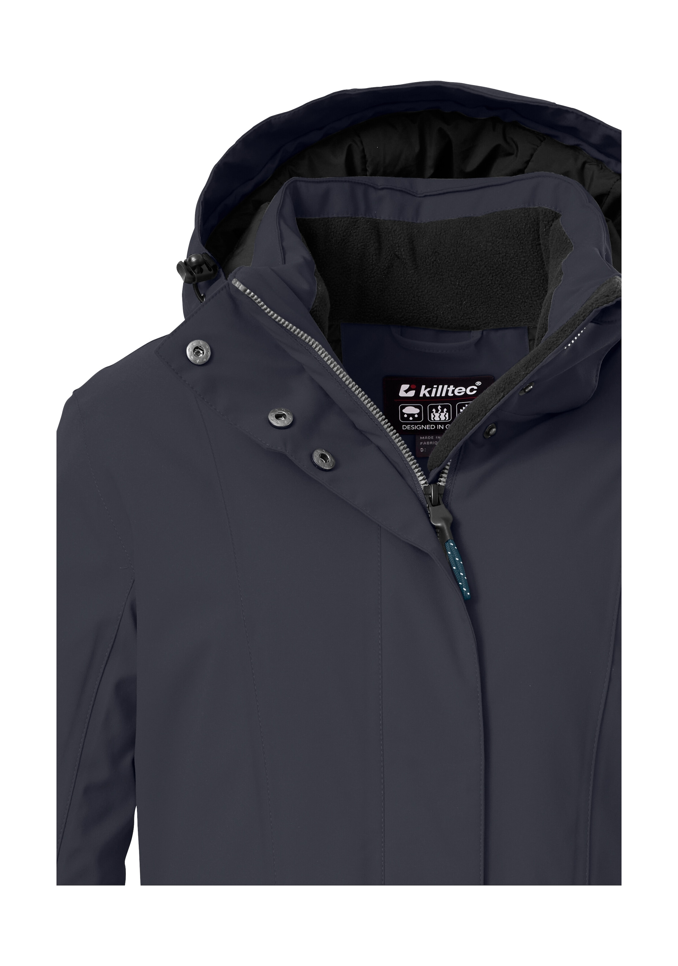 Killtec Parka »Damen Funktionsparka« Wasserdichter, atmungsaktiver Damenparka mit abnehmbarer Kapuze