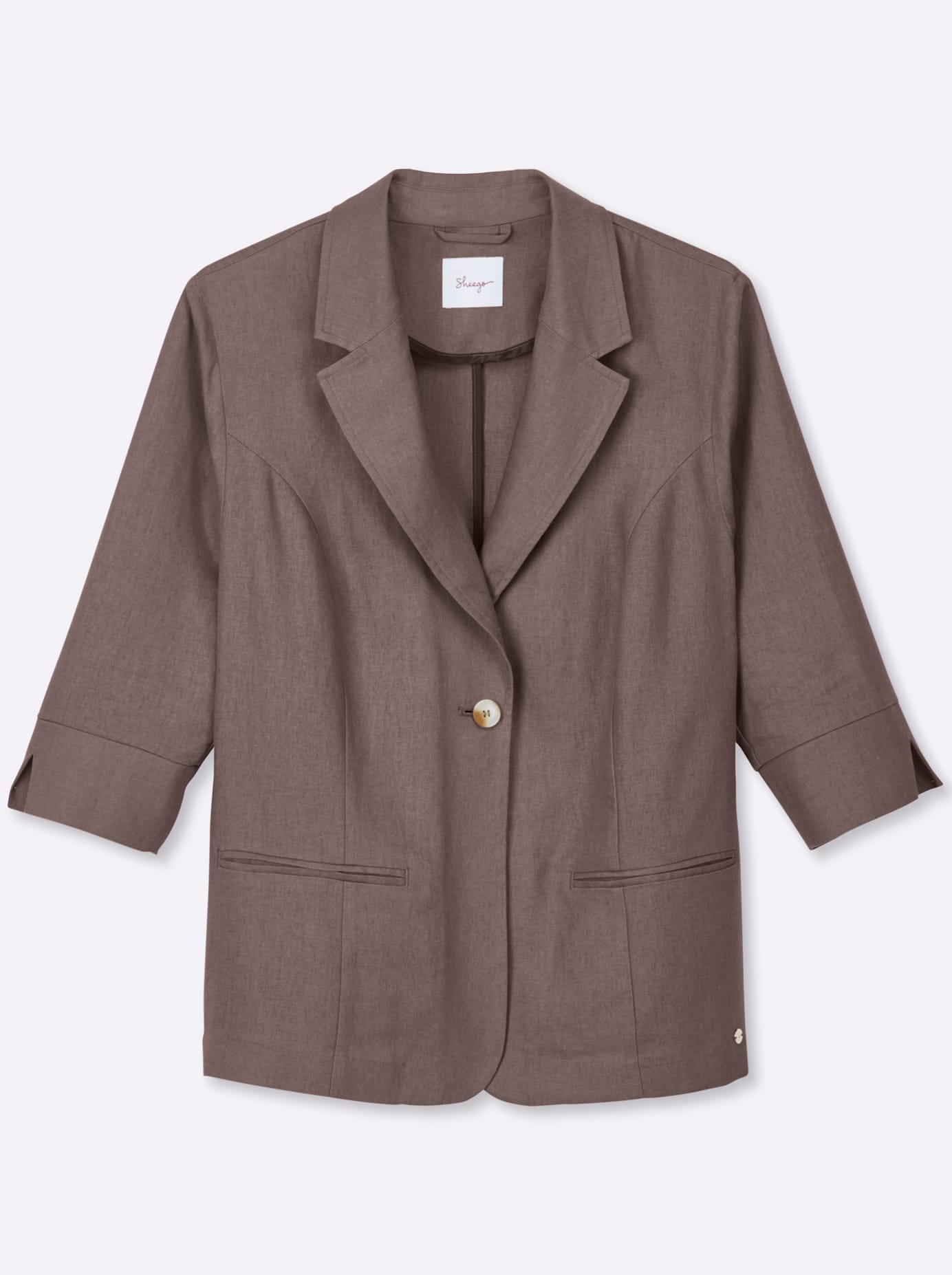 Sheego Veste blazer »Leinen-Blazer«