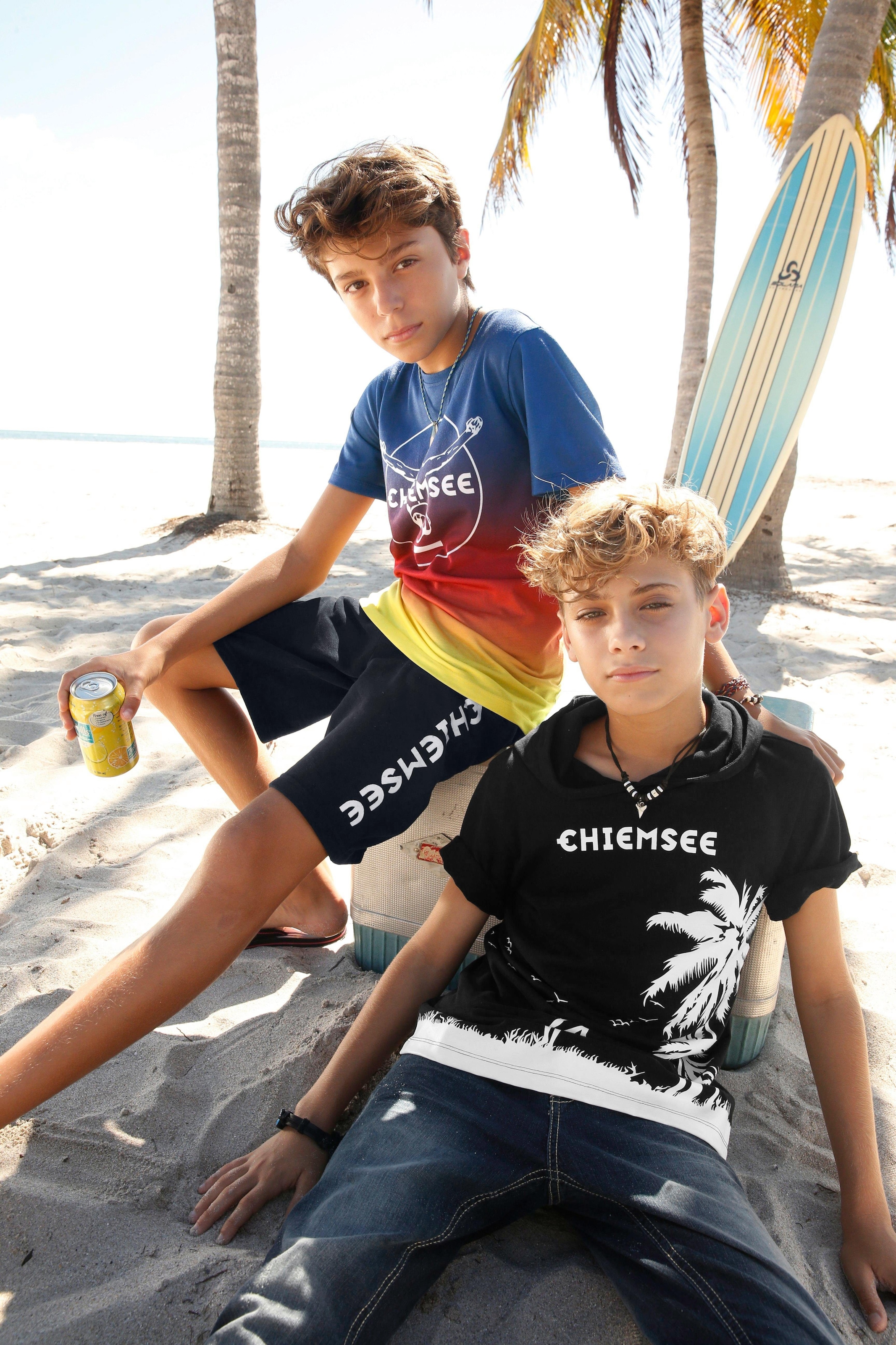 ♕ Chiemsee T-Shirt, im Farbverlauf versandkostenfrei vorn Druck mit auf