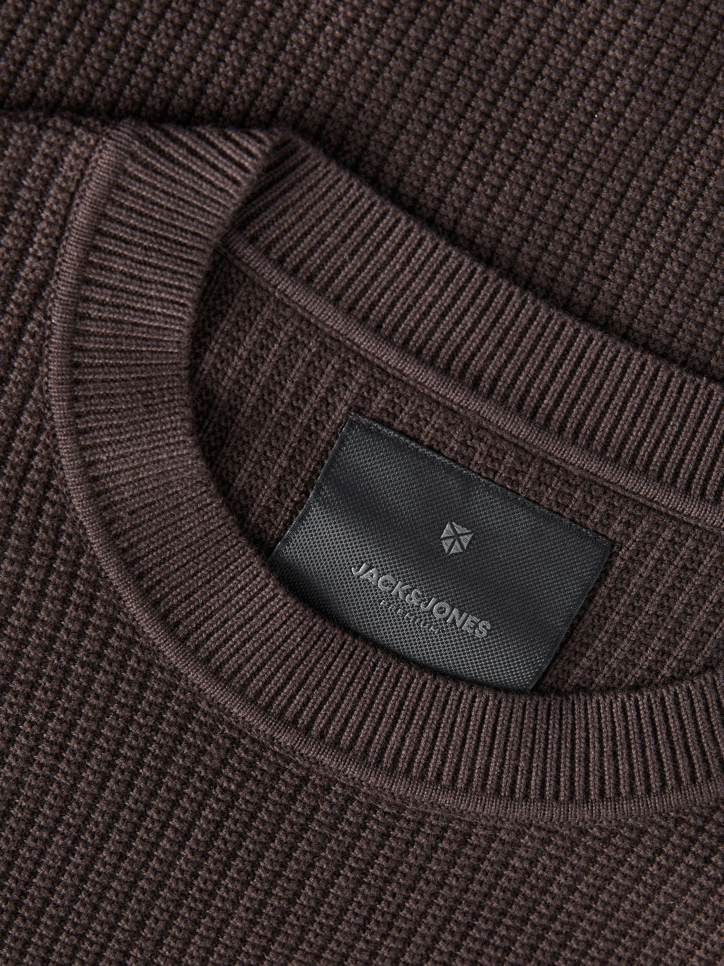 Jack & Jones Pull à col rond »JPRBLACONNOR KNIT CREW NECK« coton, coupe régulière