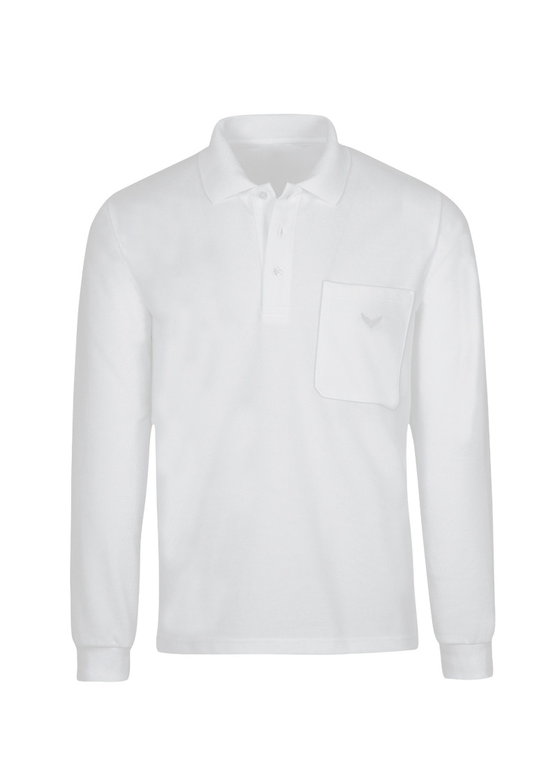 Poloshirt »TRIGEMA Langarm Poloshirt aus Baumwolle«