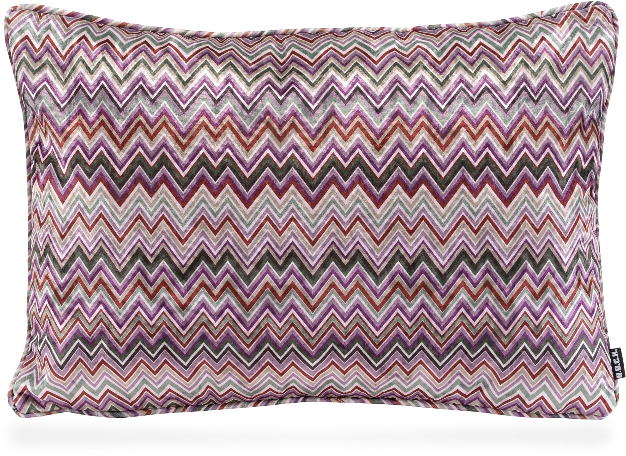 H.O.C.K. Dekokissen »Zacki« mit Zickzackmuster, Kissenhülle mit Füllung, 1 Stück