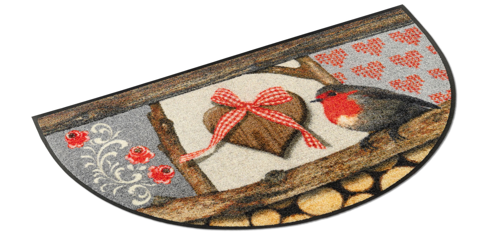 Image of wash+dry by Kleen-Tex Fussmatte »Round Montafon«, rechteckig, 7 mm Höhe bei Ackermann Versand Schweiz