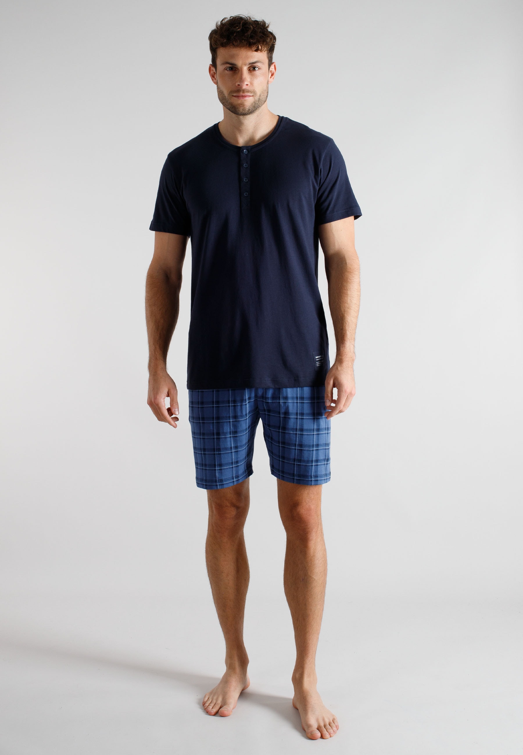 Image of TOM TAILOR Shorty aus Baumwolle, Single Jersey, erhältlich in mehreren Konfektionsgrössen
