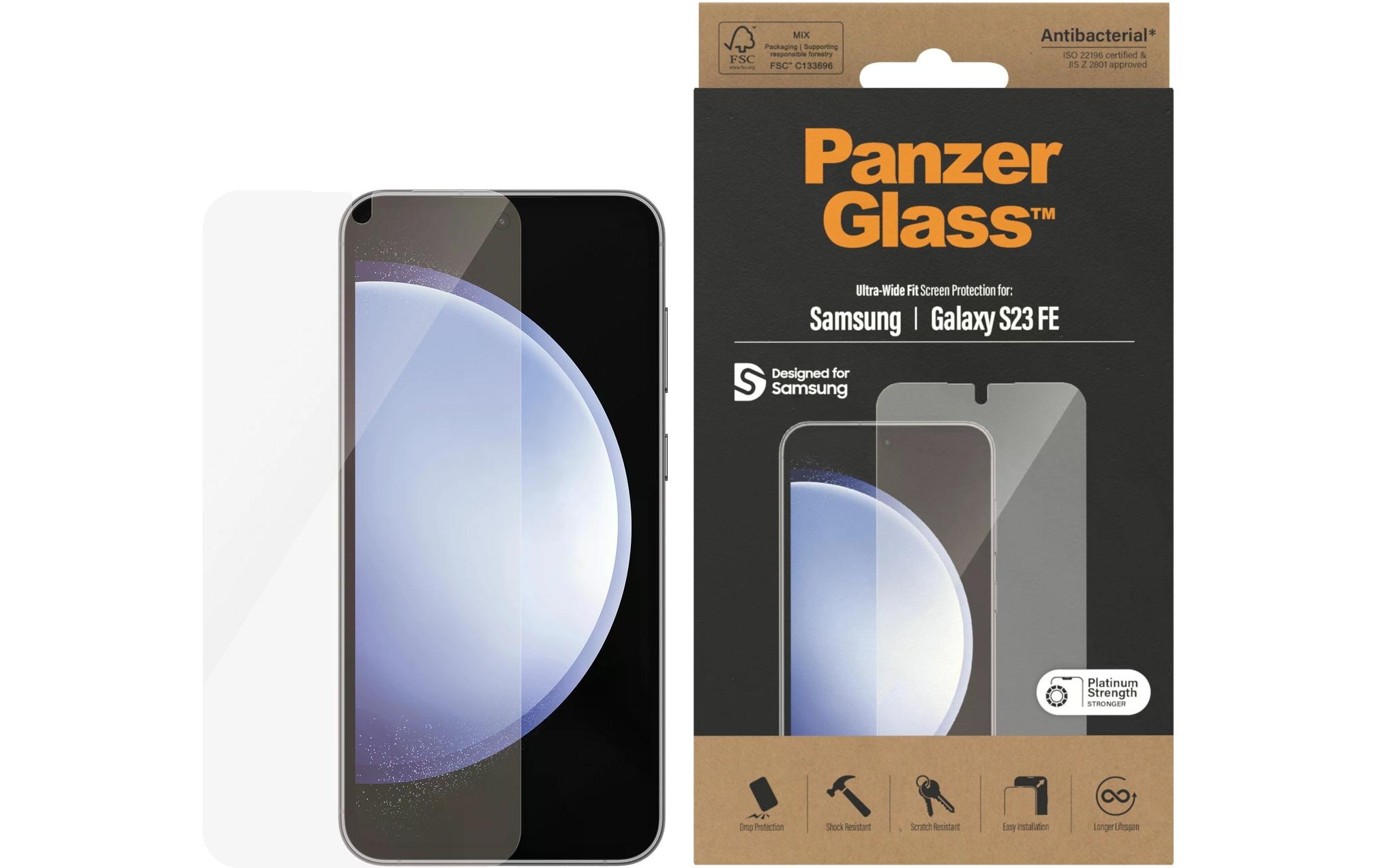 Image of PanzerGlass Displayschutzglas "Ultra Wide Fit Galaxy S23 FE" für Galaxy S23 FE 1 Stk. tlg.