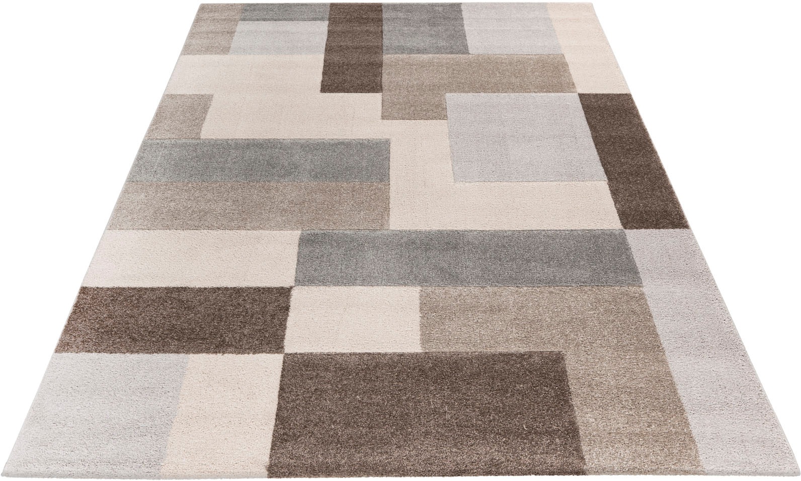 Image of Obsession Teppich »My Barbados 842«, rechteckig, 15 mm Höhe, Kurzflor, modernes Design in grau & beige, ideal in Wohnzimmer & Schlafzimmer bei Ackermann Versand Schweiz