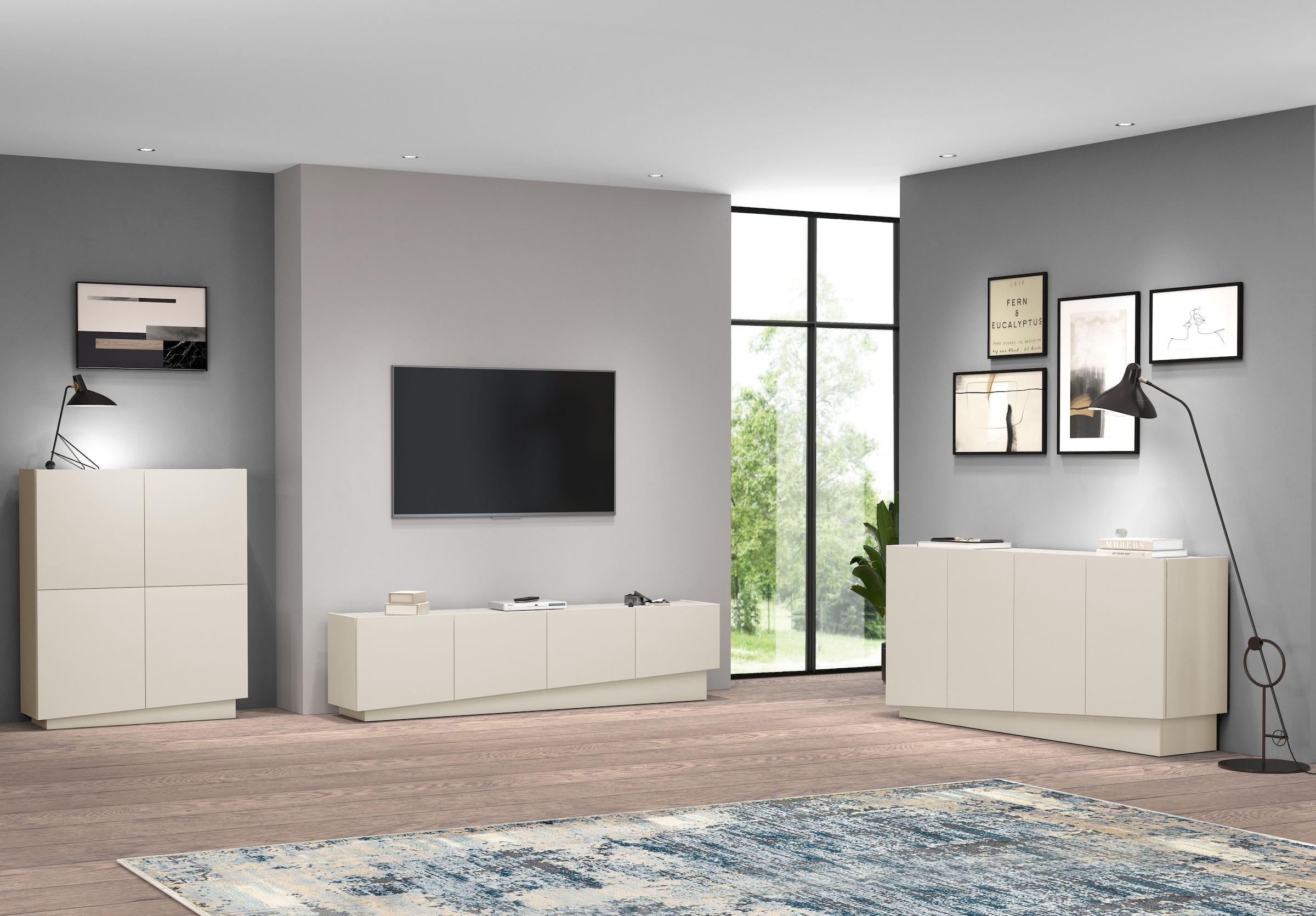 INOSIGN Sideboard »VELA, Sideboard, Breite 160 cm, Design mit schrägen Türen«, (1 St.), Made in Italy, Masse-B/T/H: 160x35x75,Sideboard, Anrichte, Kommode