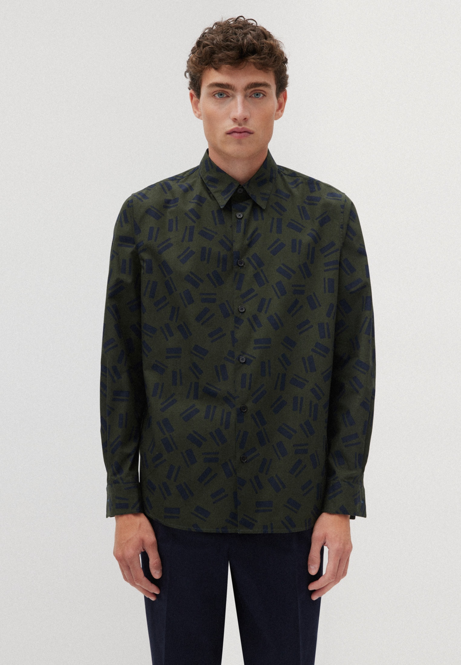 studio seidensticker Businesshemd »Studio« Regular Langarm Kentkragen Druck