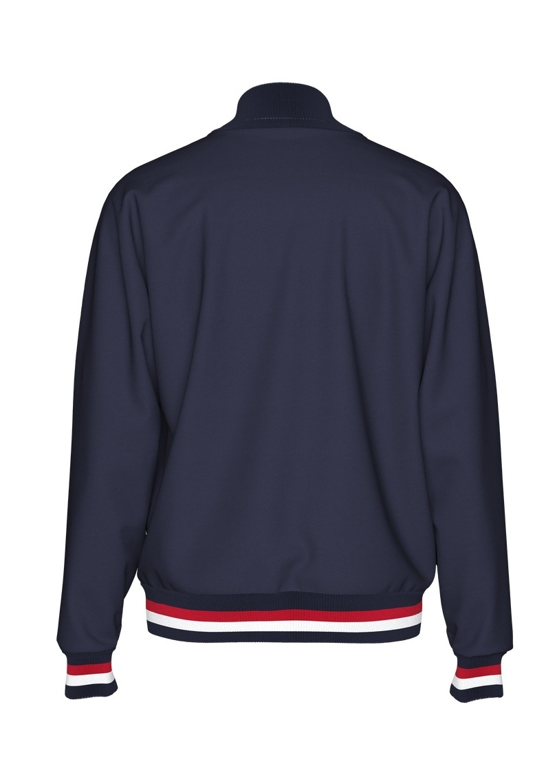 Trigema Sweatjacke »TRIGEMA Collegejacke mit kontrastfarbigen Elementen« 1 Stk.