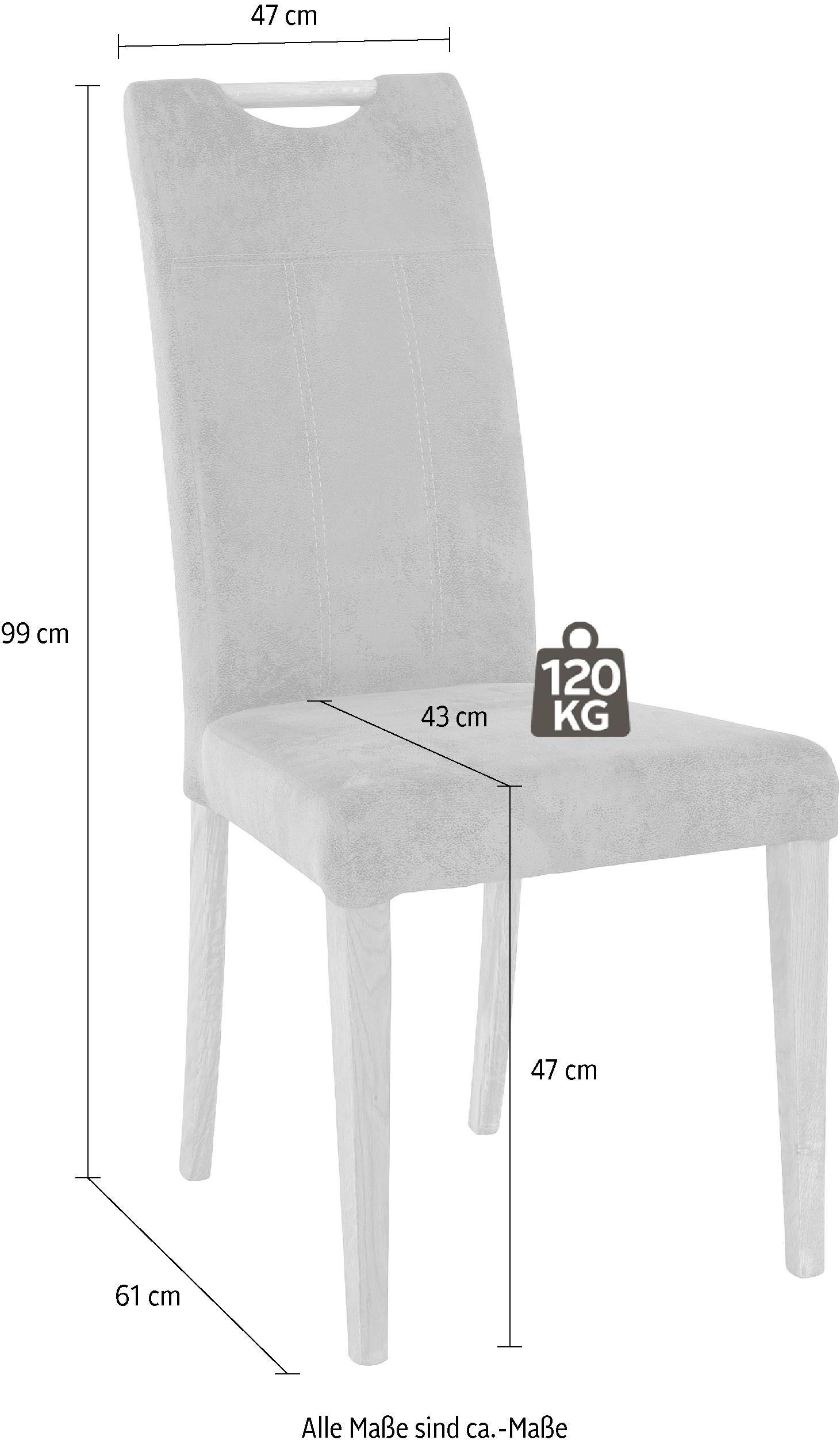 aus Home »Roberta«, affaire 2 St., strapazierfähiger Stuhl Microfaser auf (Set), versandkostenfrei Bezug Microfaser,