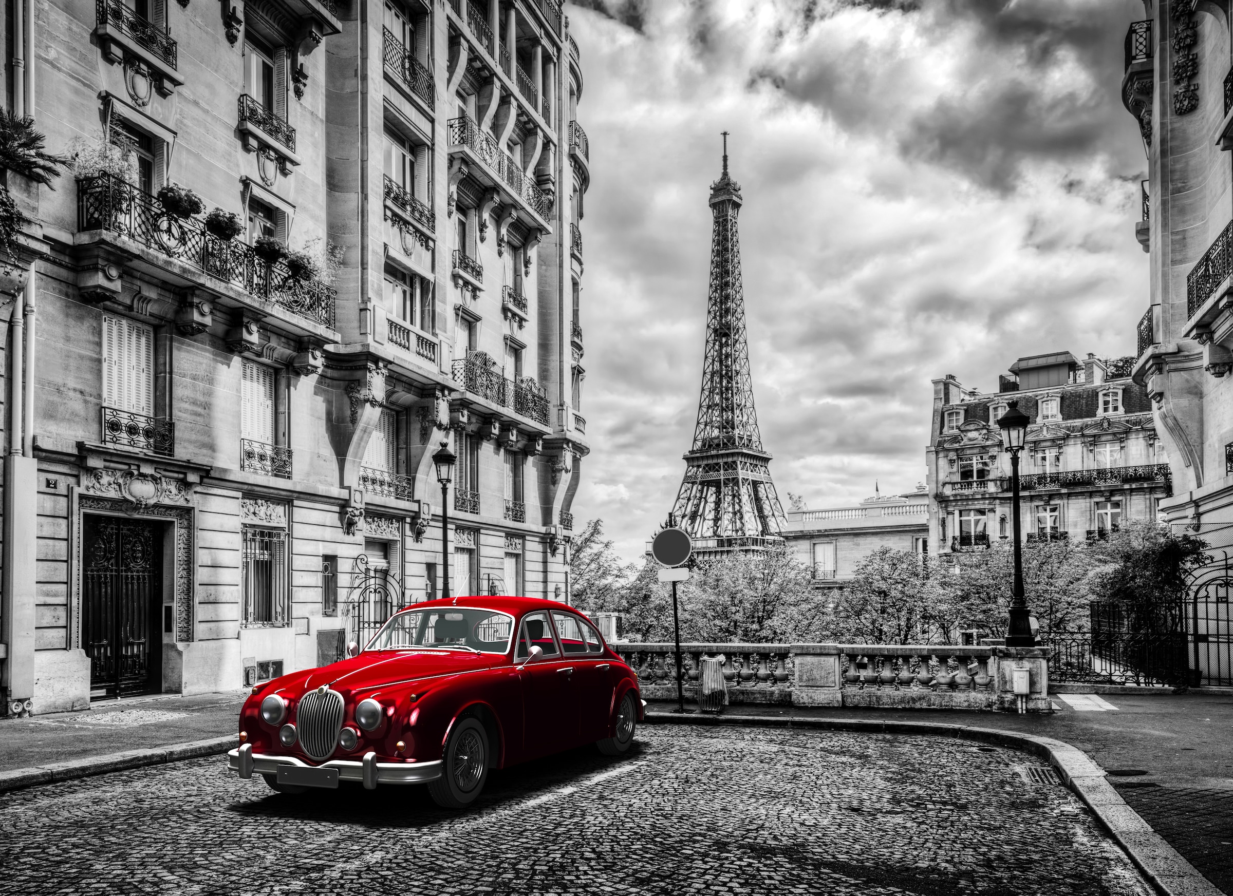 Image of Papermoon Fototapete "Paris Eiffel Tower" glatt