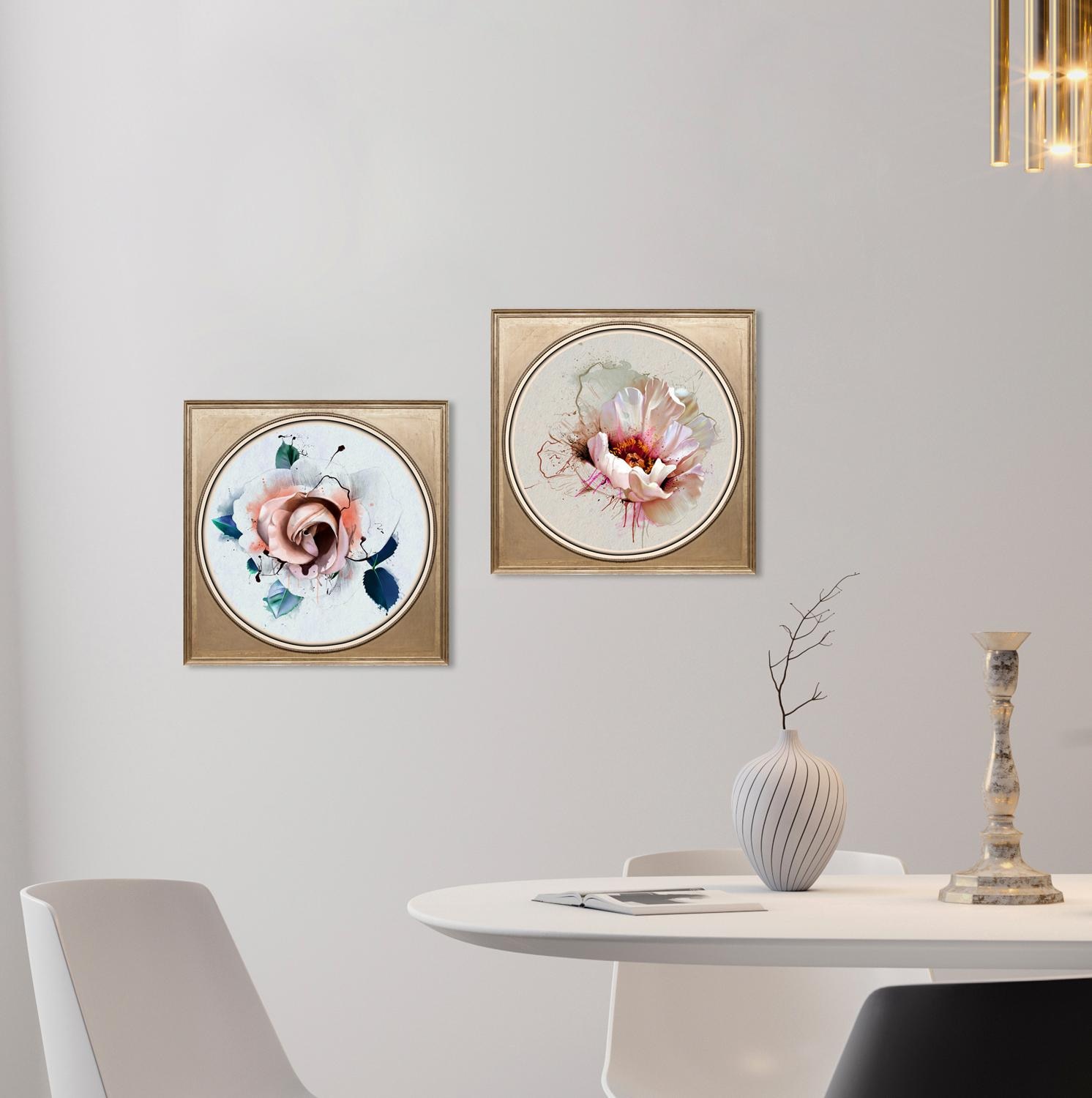 queence Acrylglasbild »Weisse Blüte«, Blumen-Blumenbilder-Kunst-Pflanzen-Pflanzenbilder-Gemälde, Fine Art-Print in Galeriequalität