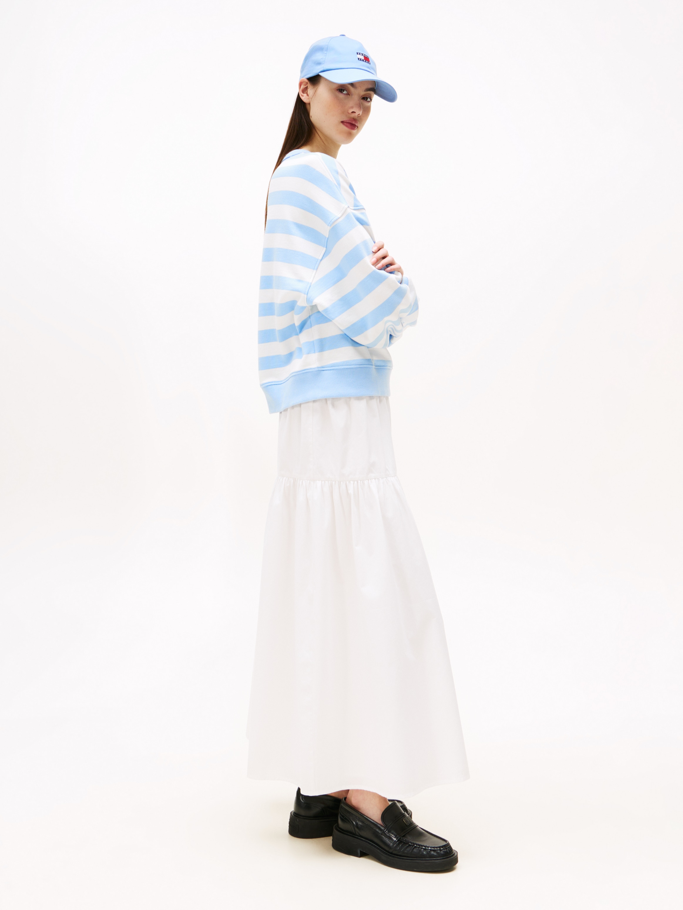 Tommy Jeans Maxirock »TJW POPLIN TIERED MAXI SKIRT«