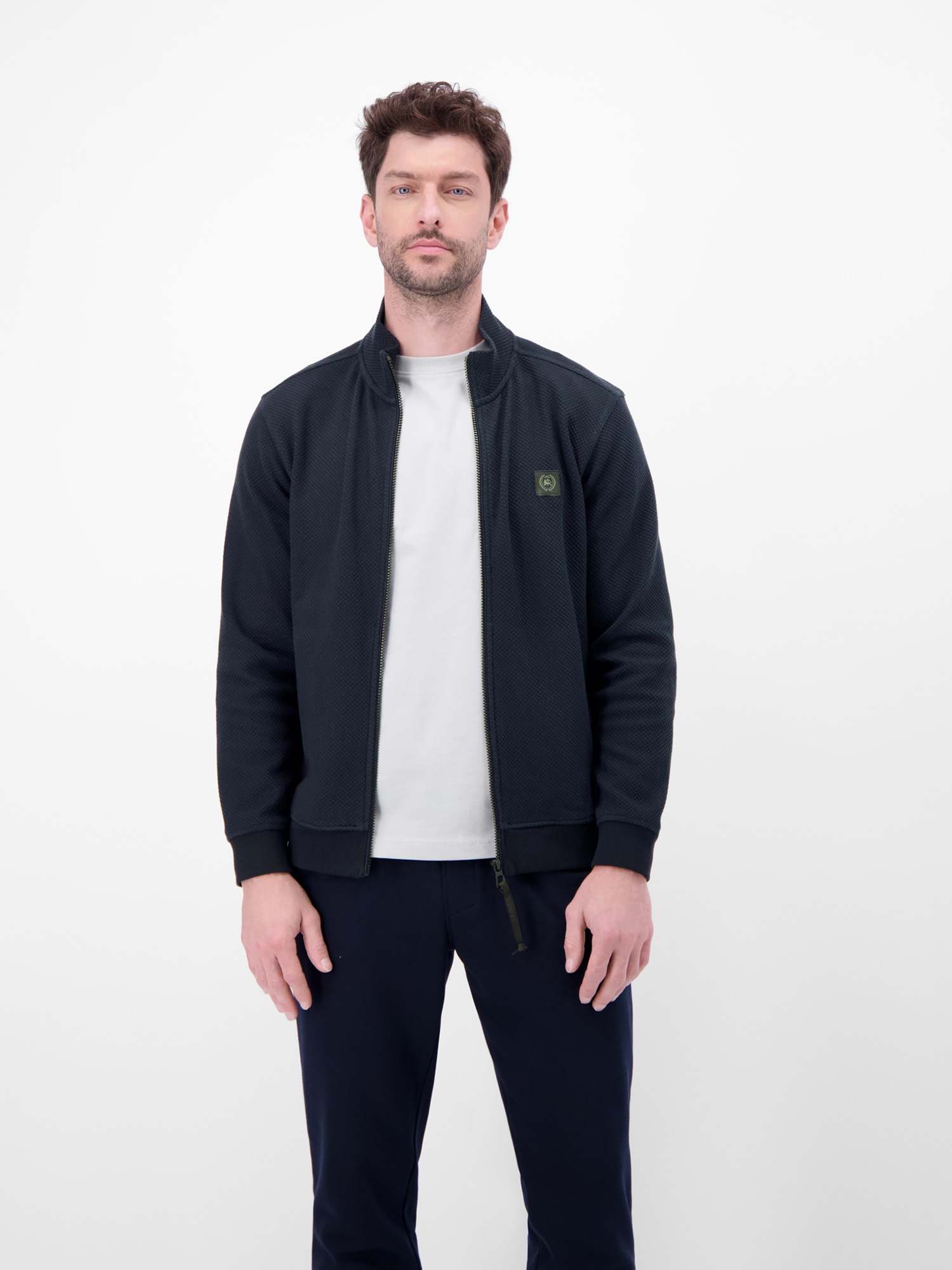 LERROS Sweatjacke »Sweatjacke aus flexiblem Baumwollmischgewebe«