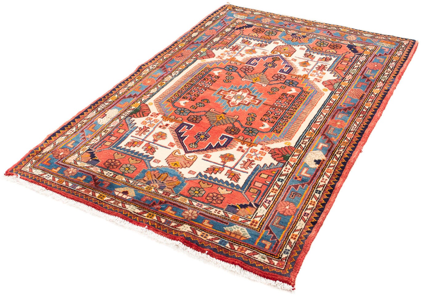 Image of morgenland Orientteppich »Perser - Nomadic - 170 x 117 cm - rot«, rechteckig, 10 mm Höhe, Wohnzimmer, Handgeknüpft, Einzelstück mit Zertifikat bei Ackermann Versand Schweiz