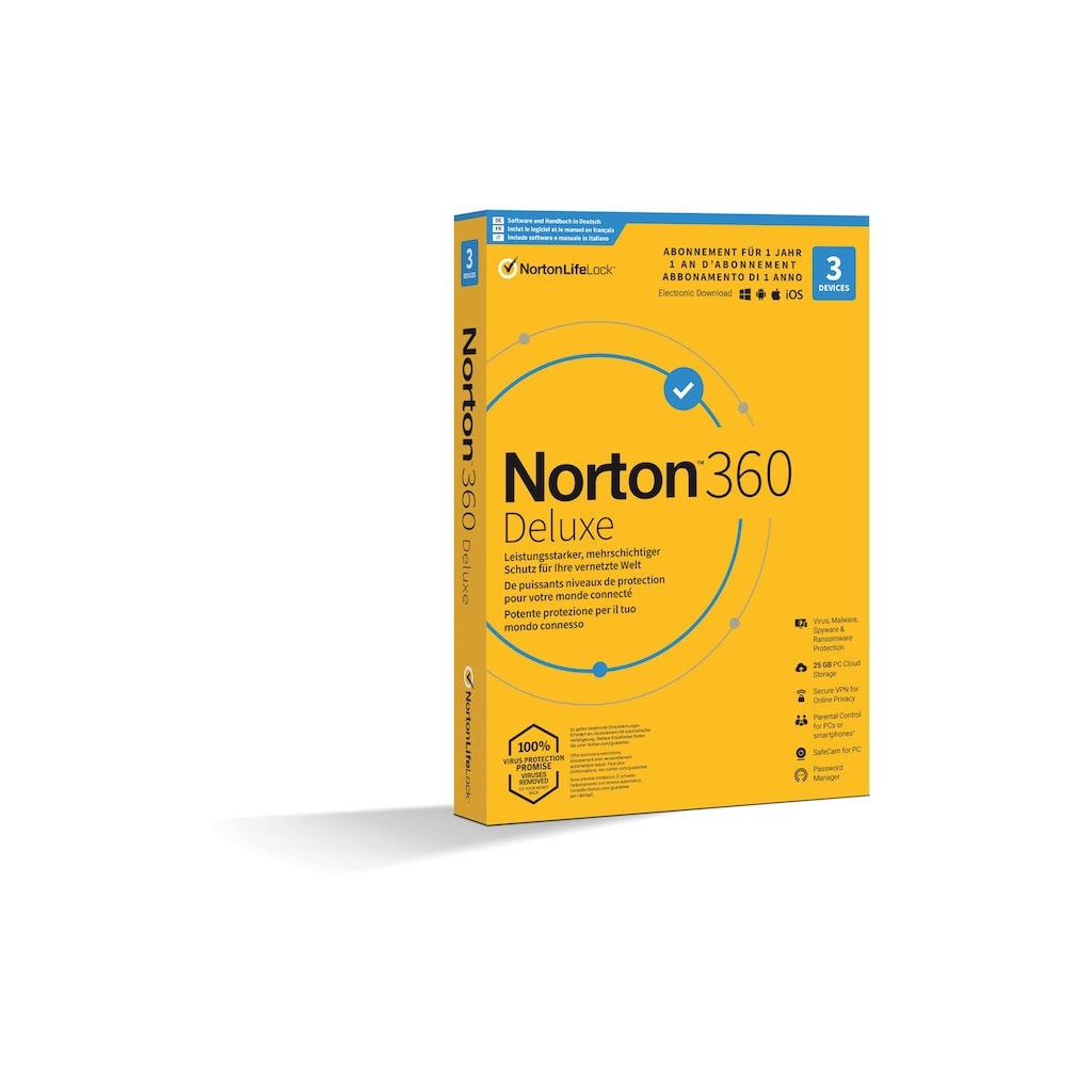 Norton Virensoftware »360 Deluxe Box, 3 Device, 1«