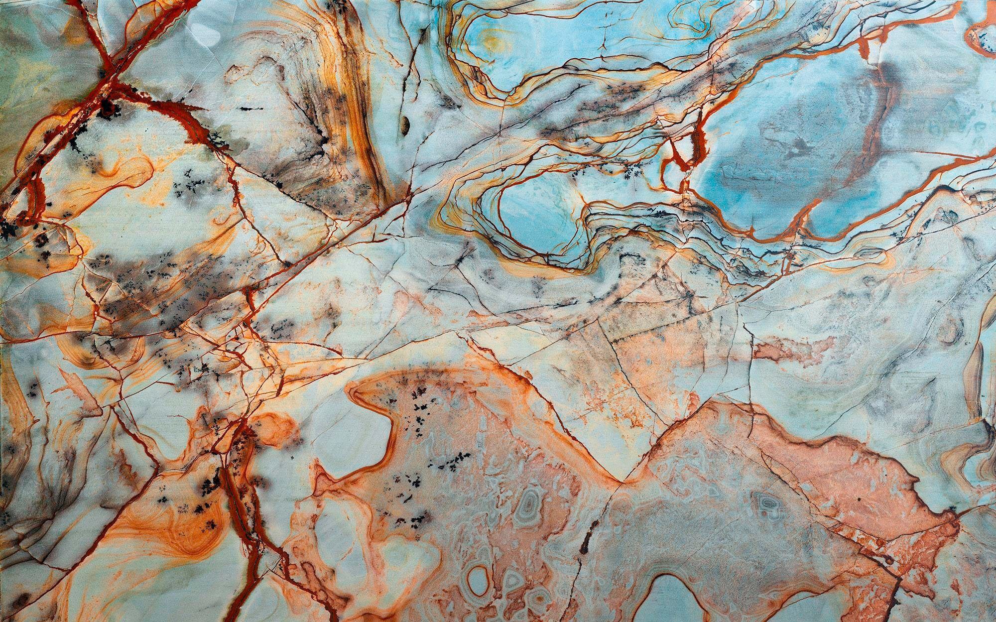 Image of Komar Vliestapete "Digitaldruck Vlies - Marble - Grösse 400 x 250 cm" bedruckt glatt Wohnzimmer, Schlafzimmer