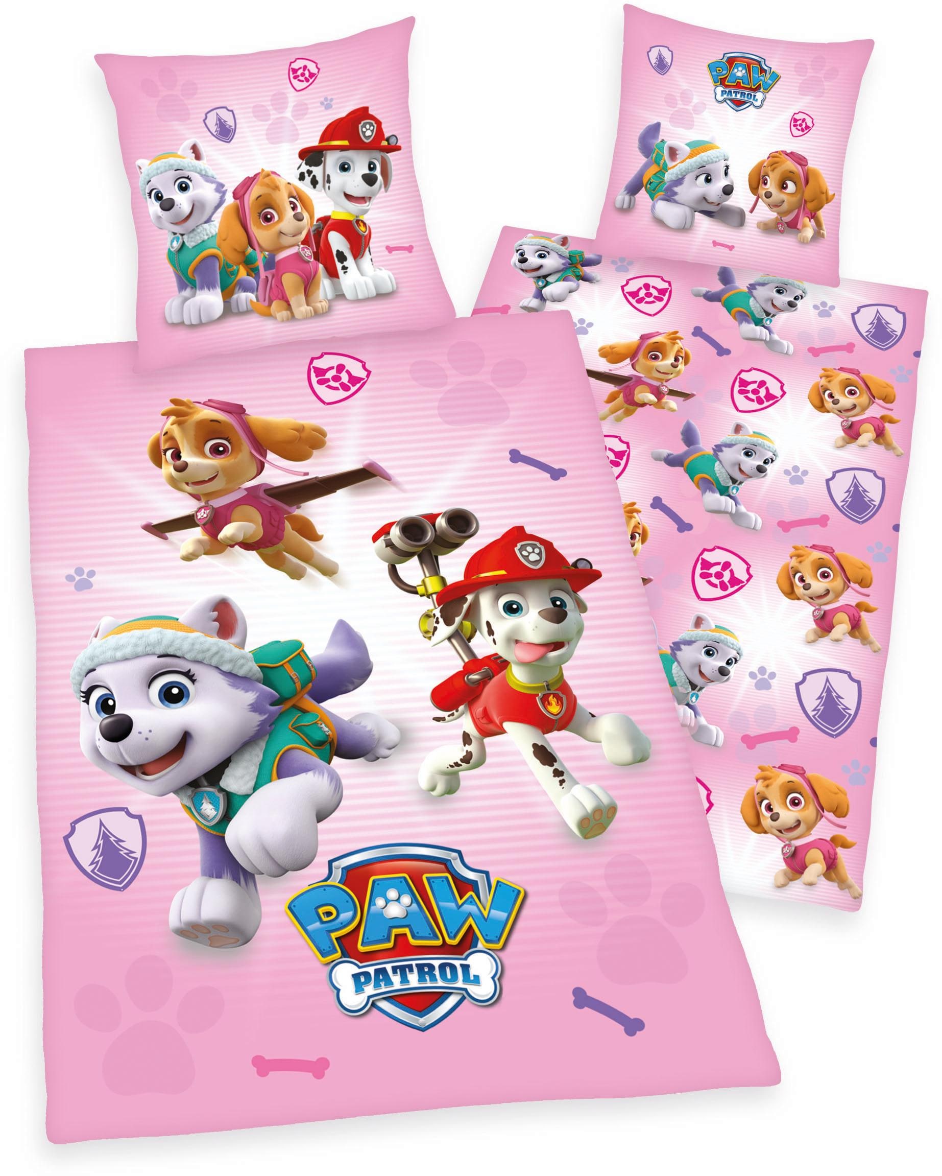 Kinderbettwäsche »Paw Patrol«, (2 tlg.), mit tollem Motiv