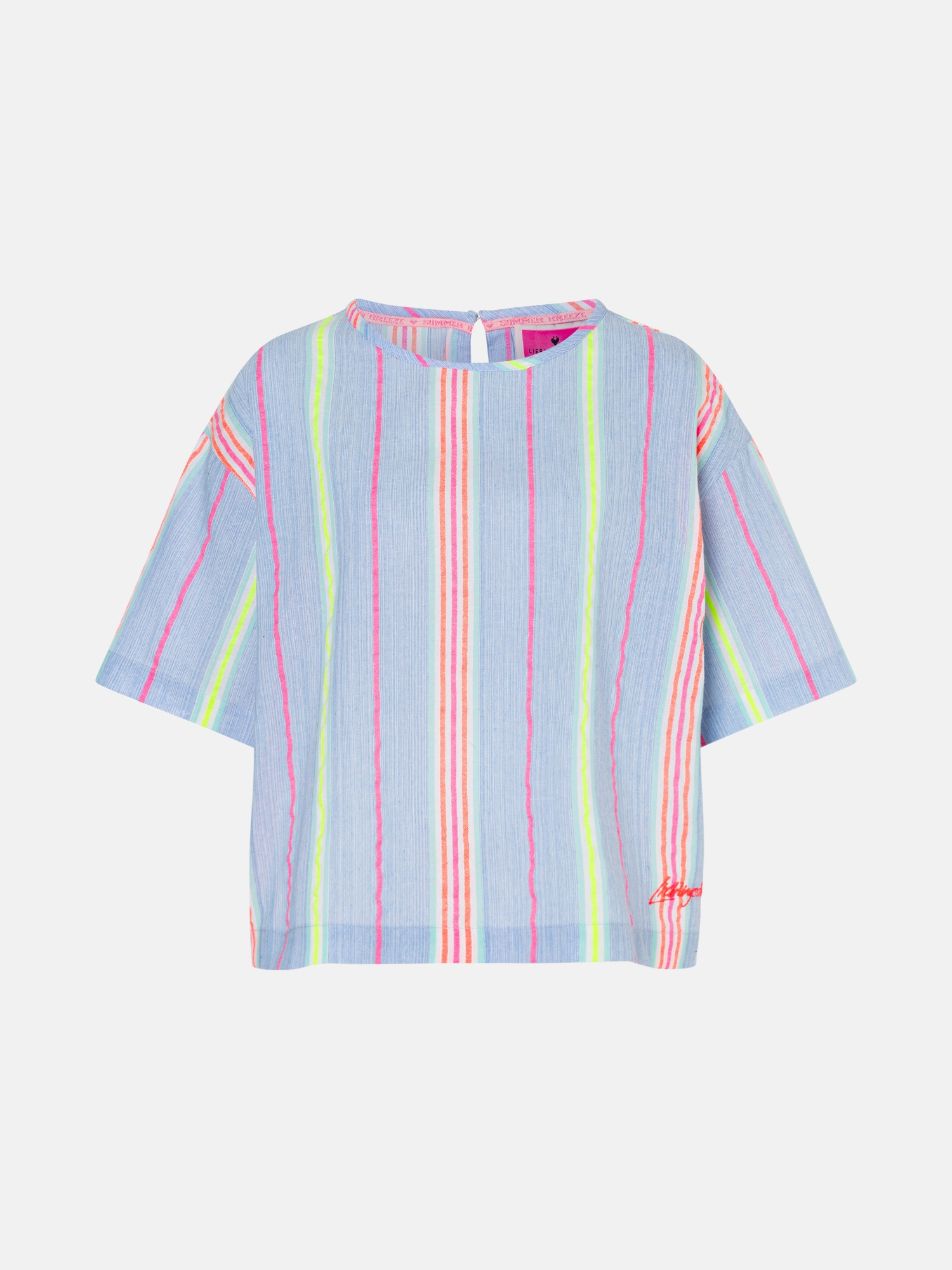 Image of Lieblingsstück Shirtbluse "AmitaL" im Streifendesign mit glänzenden Akzenten
