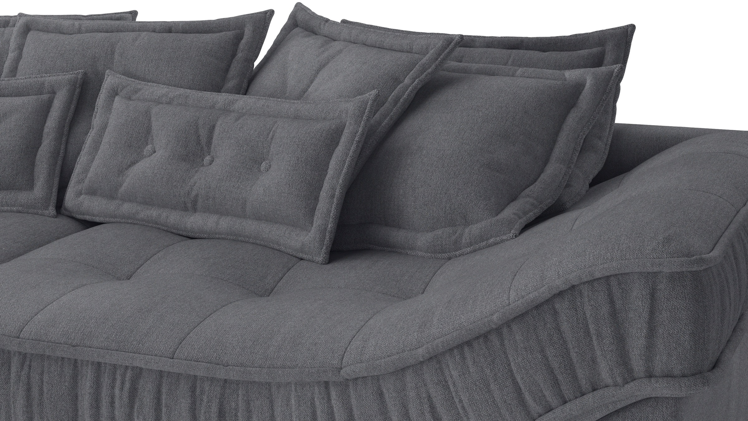 Mr. Couch Ecksofa »Diwan II DuraFlex L-Form«, DuraFlex-Kaltschaumpolsterung, bis 140 kg, 4 Bezugsqualitäten