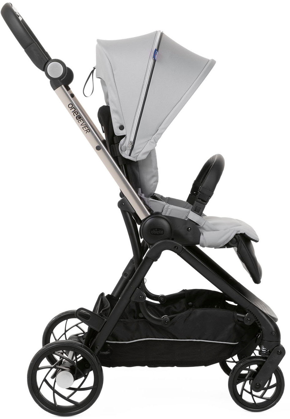 Chicco Kombi-Kinderwagen »Kinderwagen One4ever, silverleaf«, mit zwei Sitzen