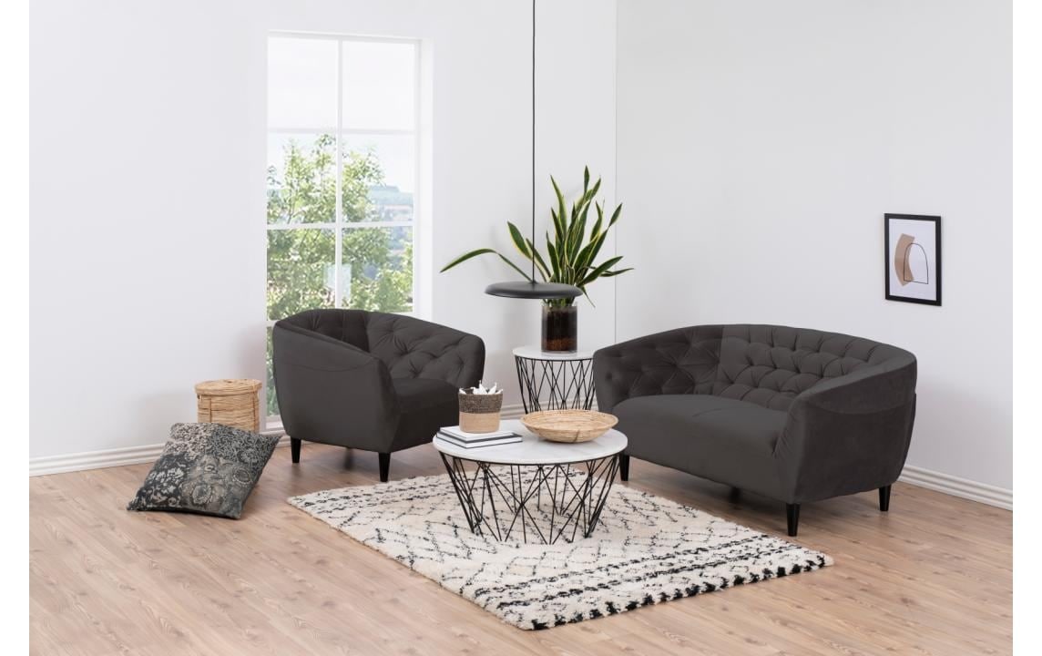 AC Design Loungesessel »Ria Armlehnstuhl, Polstersessel, Einzelsofa, Relaxsessel,« 1-Sitzer, Samtstoff, Massivholz-Beine, Taschenfederkern, Tufting