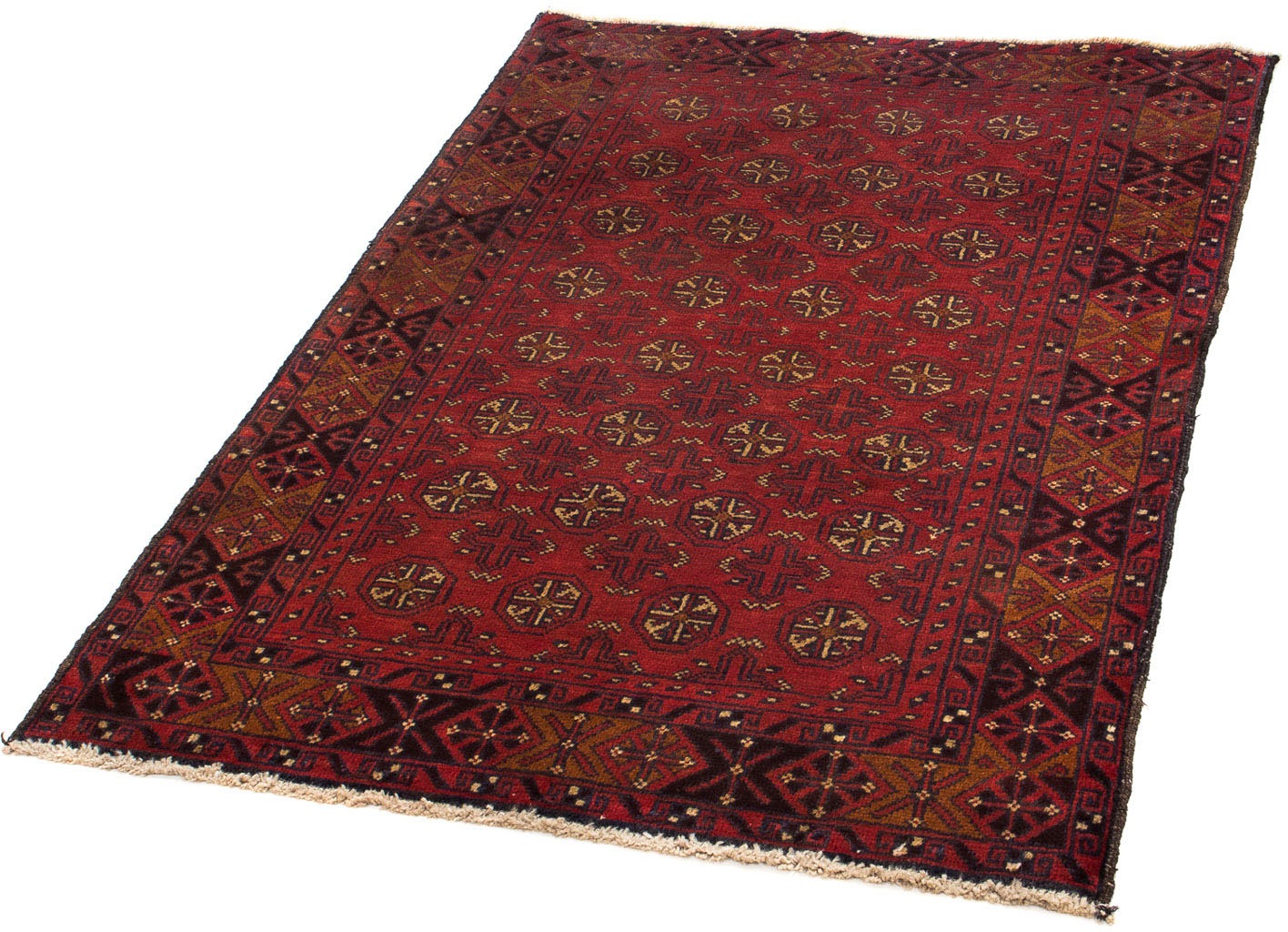 Image of morgenland Orientteppich »Belutsch - 127 x 87 cm - dunkelrot«, rechteckig, 8 mm Höhe, Wohnzimmer, Handgeknüpft, Einzelstück mit Zertifikat bei Ackermann Versand Schweiz