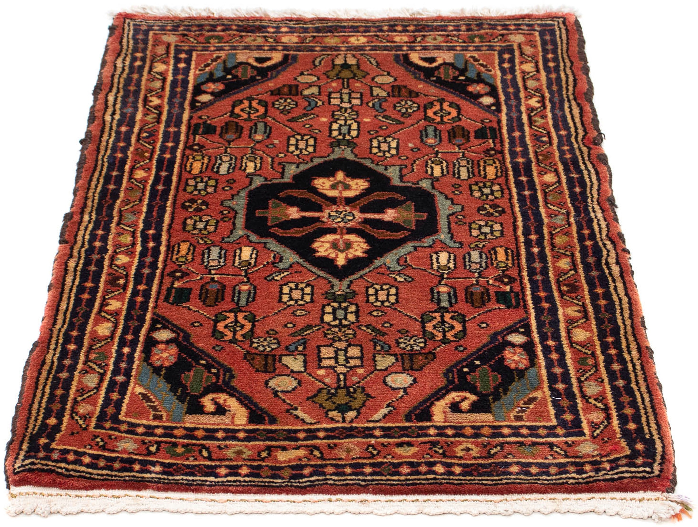 Image of morgenland Orientteppich »Perser - Nomadic - 90 x 62 cm - rost«, rechteckig, 10 mm Höhe, Wohnzimmer, Handgeknüpft, Einzelstück mit Zertifikat bei Ackermann Versand Schweiz
