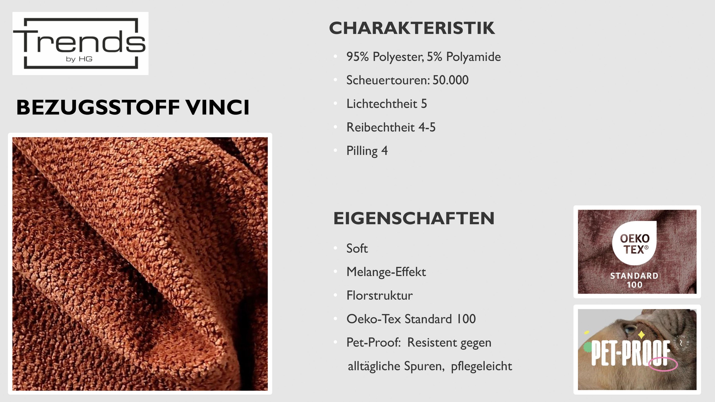 Trends by HG 3-places »Leo, Sofa / Couch mit bequemer Polsterung & Zierkissen« Sofa mit mittelfesten Sitzkomfort, edle Steppung & Metallfüsse