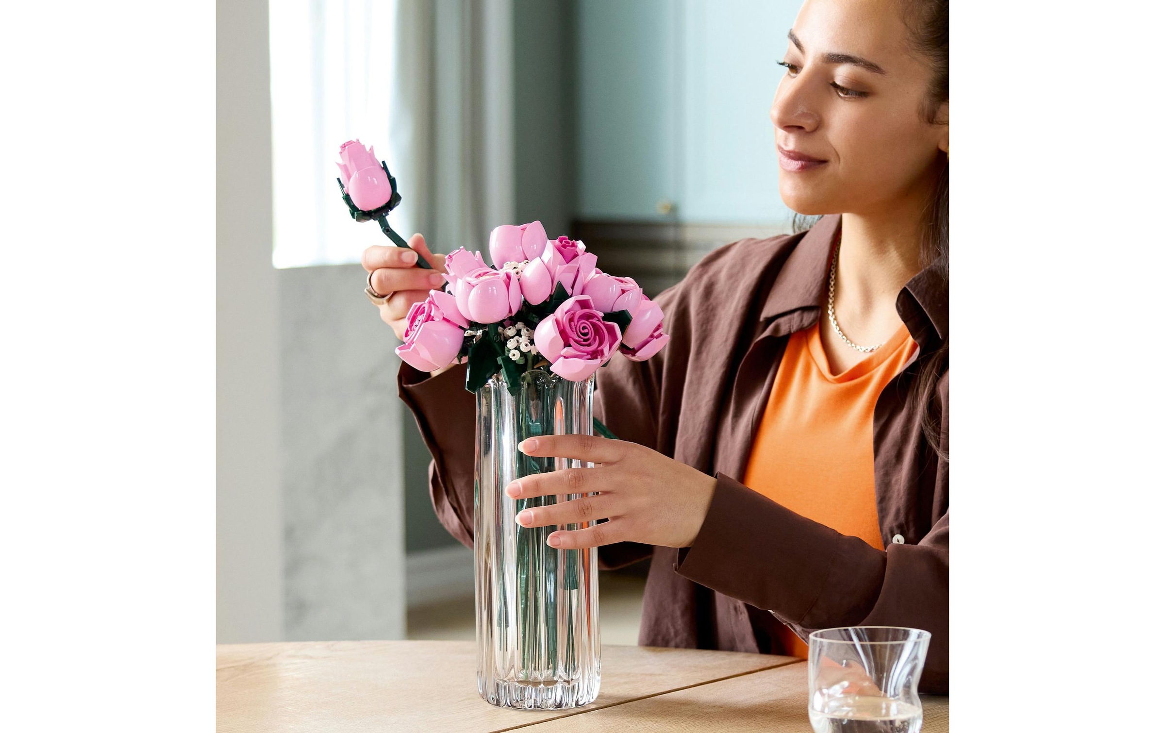   Konstruktionsspielsteine »Botanicals Rosa Rosenstrauss 10374« Kategorie: Dekoration