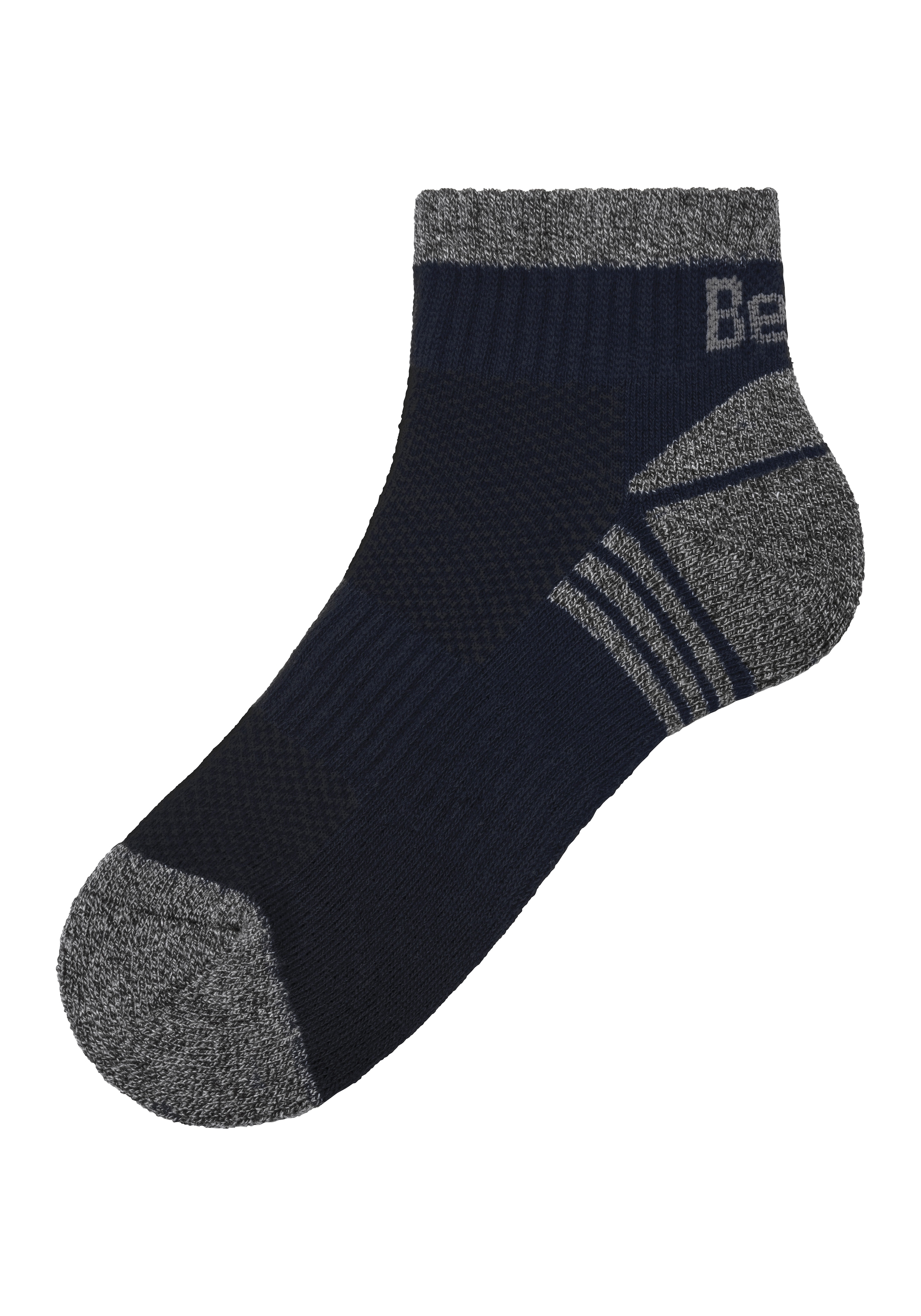 Bench. Kurzsocken, (Packung, 3 Paar), mit Mittelfussgummi und Pikee