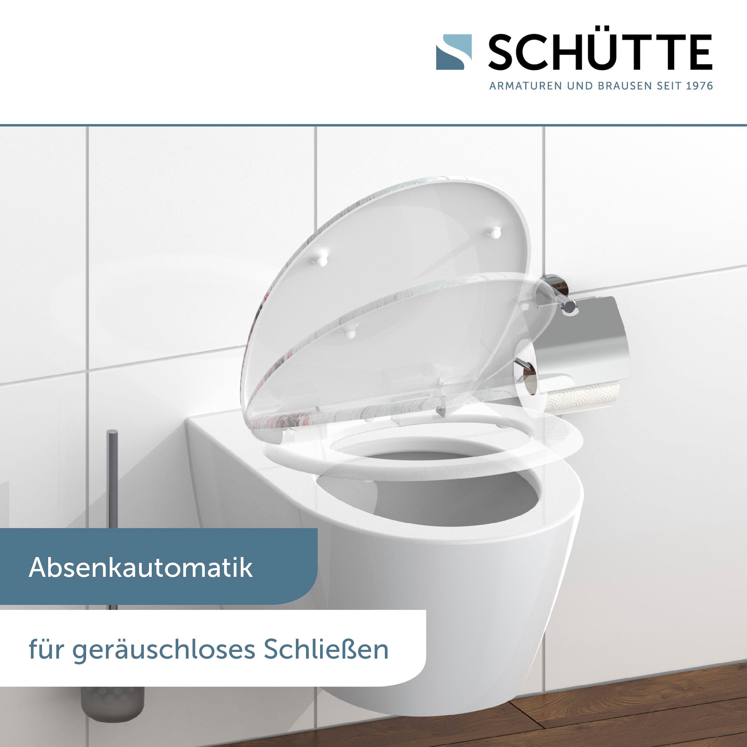 Schütte WC-Sitz »Flowers&Wood«, Duroplast, Absenkautomatik, Motivdruck