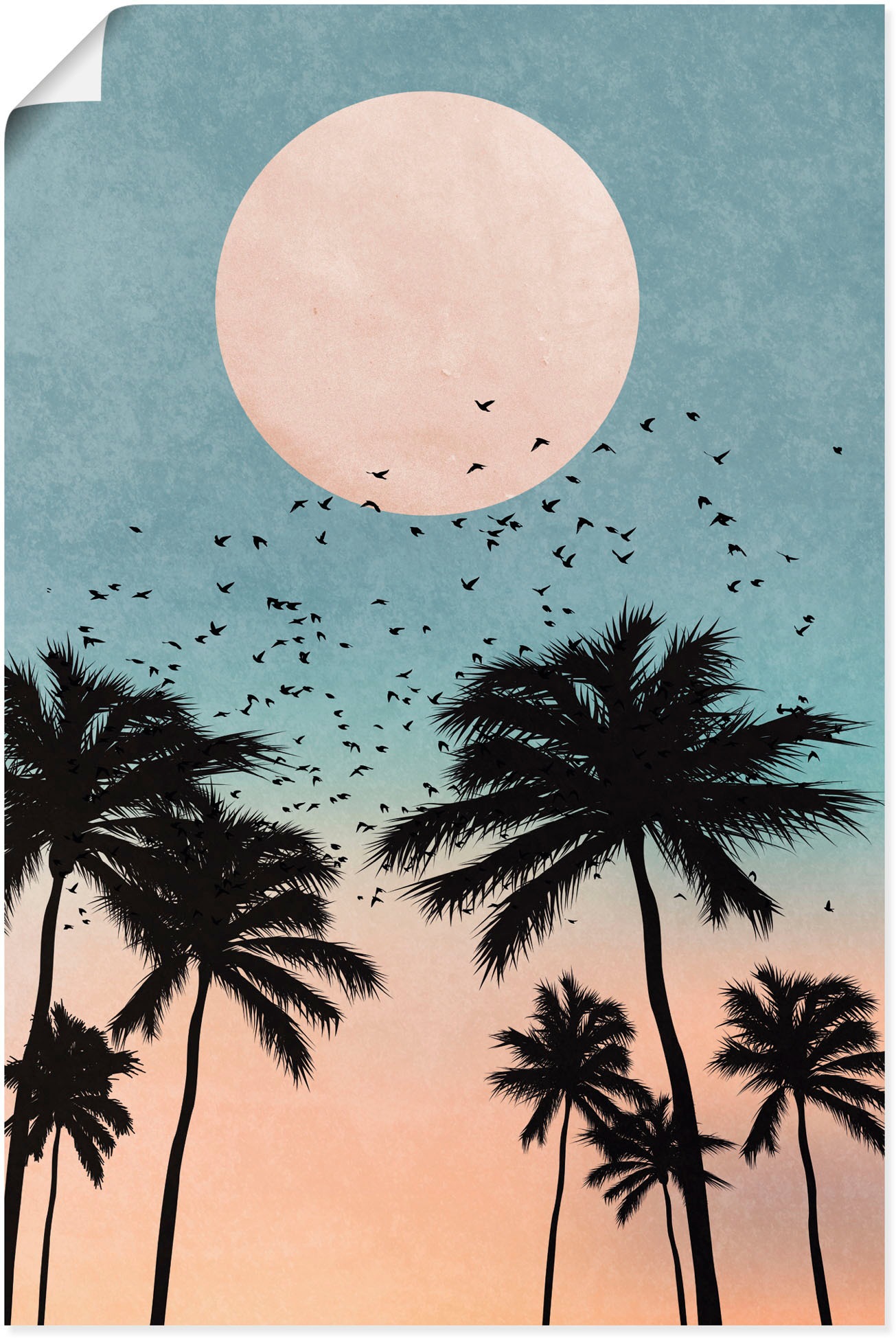 Image of Artland Wandbild »Sonnenaufgang«, Bilder vom Sonnenuntergang & -aufgang, (1 St.), in vielen Grössen & Produktarten - Alubild / Outdoorbild für den Aussenbereich, Leinwandbild, Poster, Wandaufkleber / Wandtattoo auch für Badezimmer geeignet bei Ackermann V