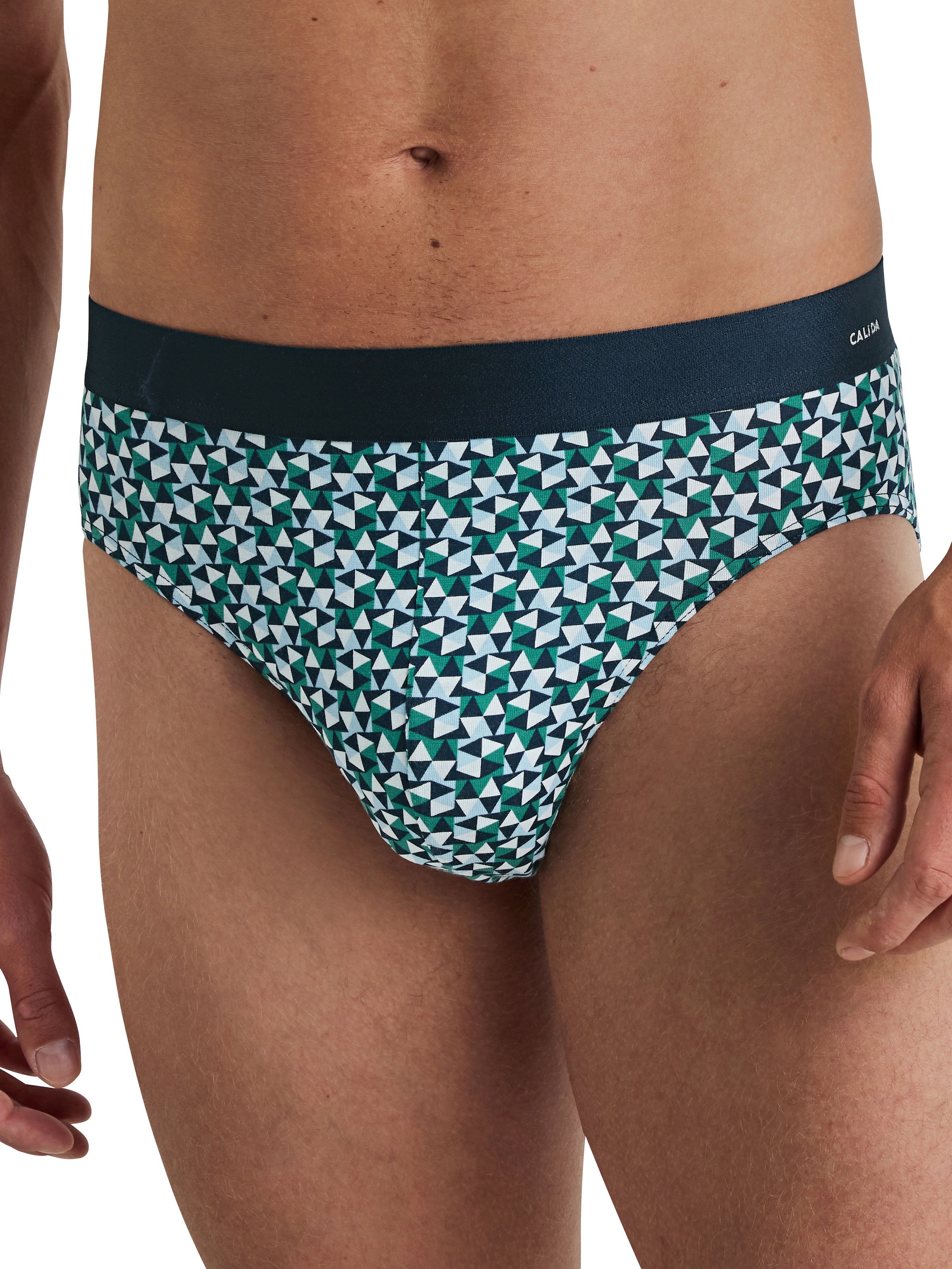 Image of CALIDA Slip "Cotton Code Design" weicher Elastikbund, ohne Eingriff, gemustert