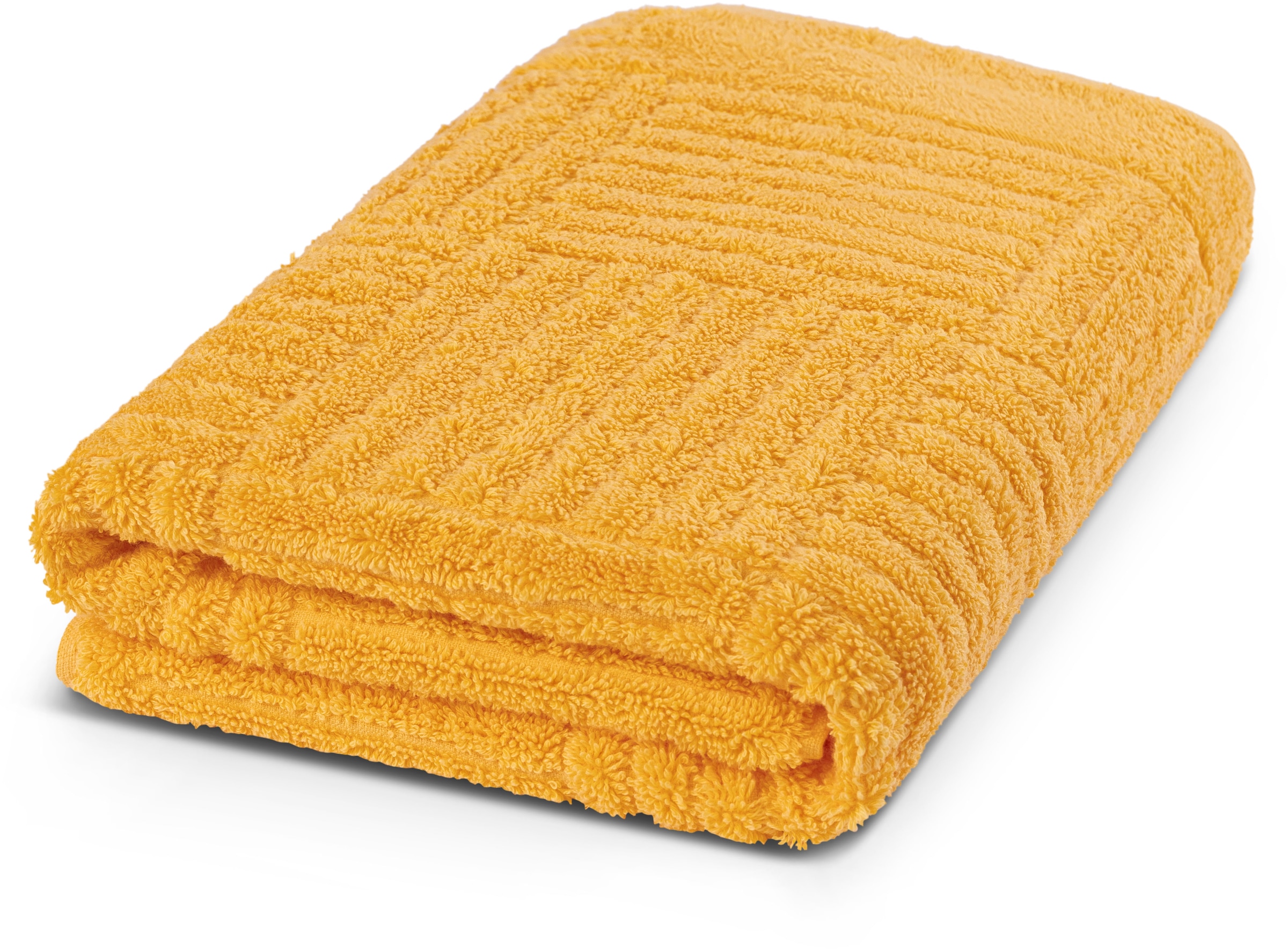 ROSS Drap de douche »CARRE« 100% coton, structure côtelée, large choix de couleurs