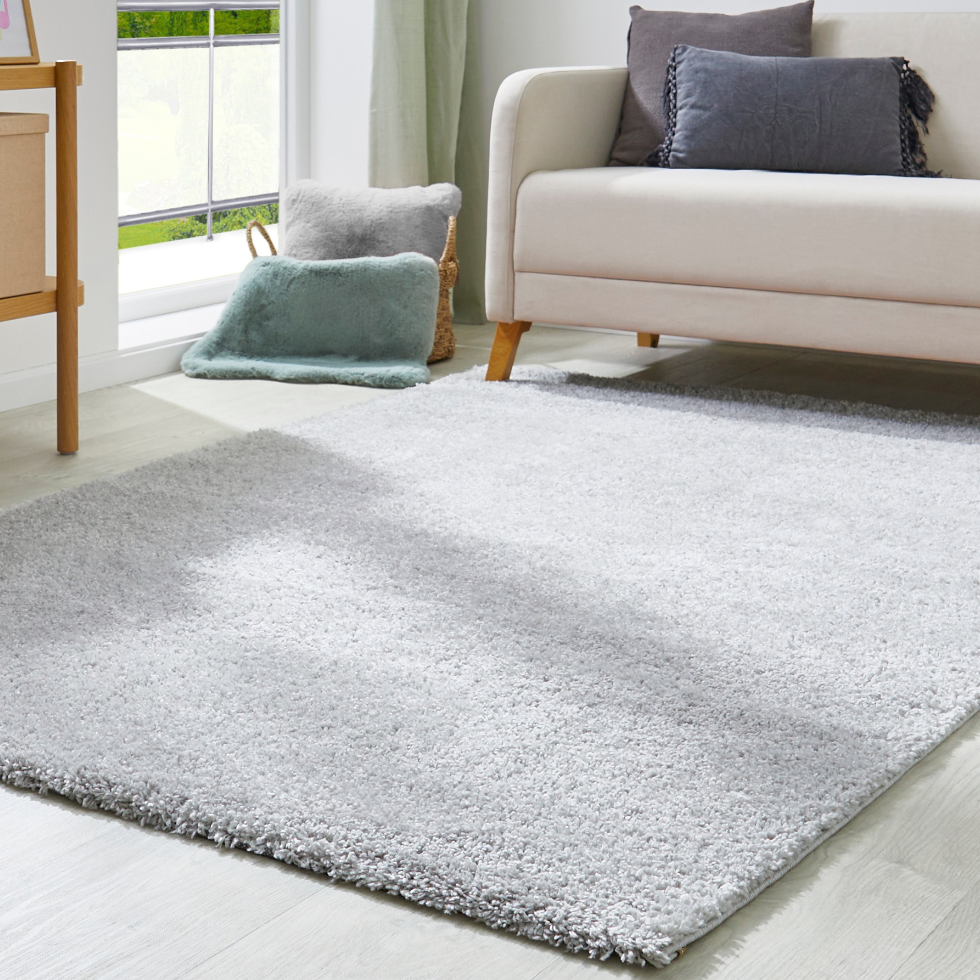 Image of GOODproduct Hochflor-Teppich "Canberra" rechteckig 40 mm Höhe Uni Farben, weich & kuschelig, Wohnzimmer, Schlafzimmer