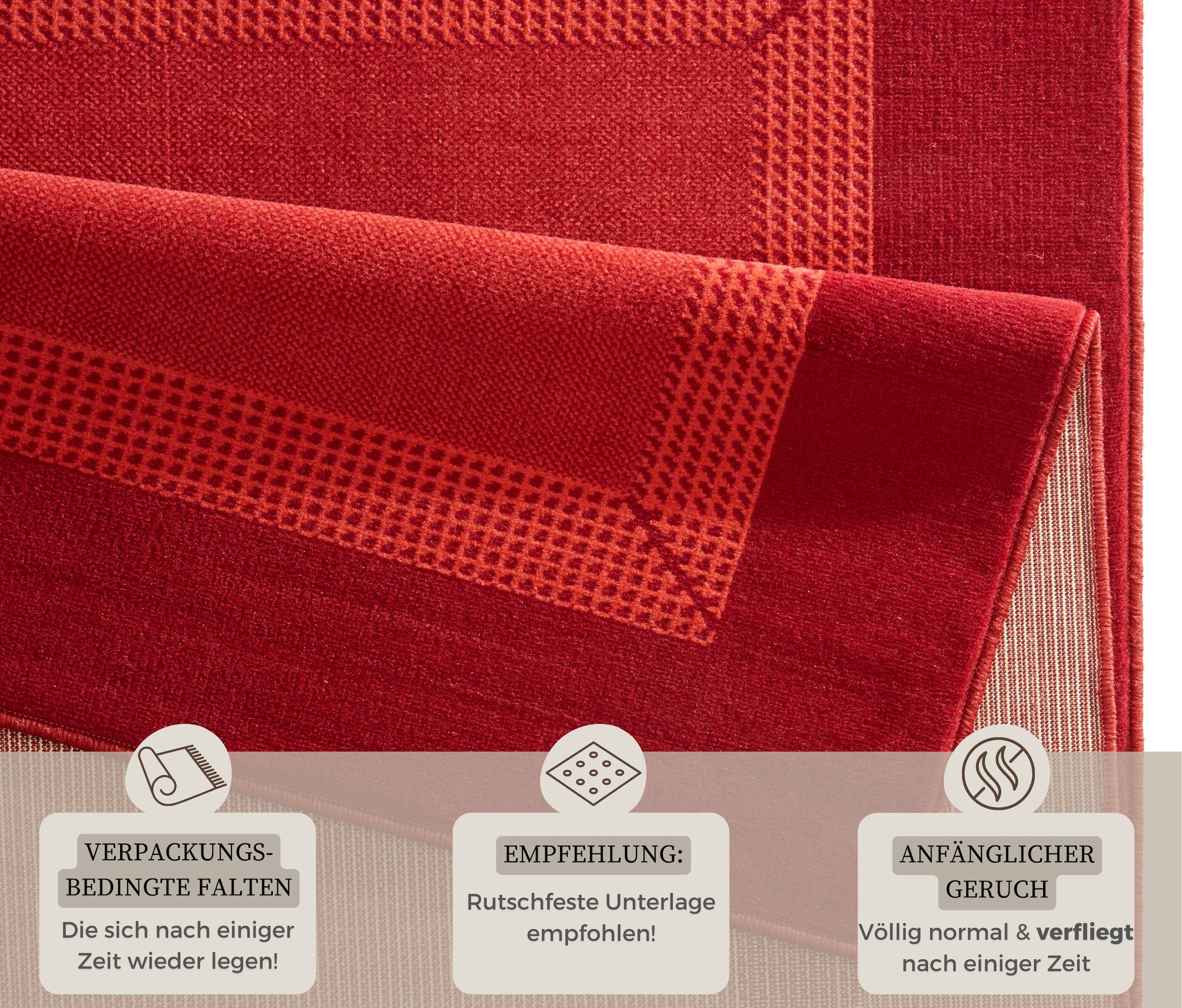 HANSE Home Teppich »Band«, rechteckig, 9 mm Höhe, Kurzflor, weich, Läufer Grössen, Wohnzimmer, Schlafzimmer, Esszimmer