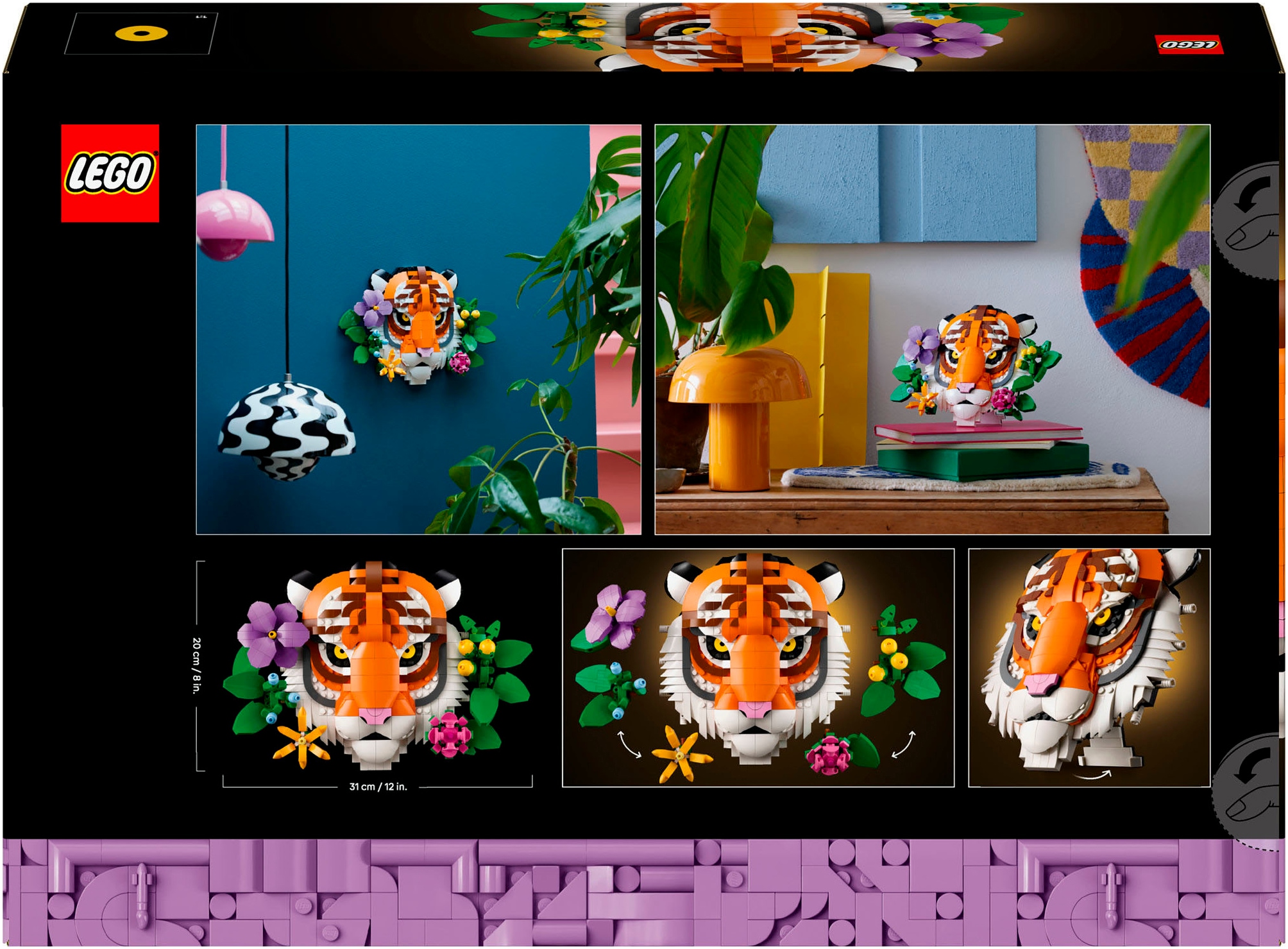 LEGO® Konstruktionsspielsteine »Fauna Collection - Tiger (31217), LEGO ART« Made in Europe
