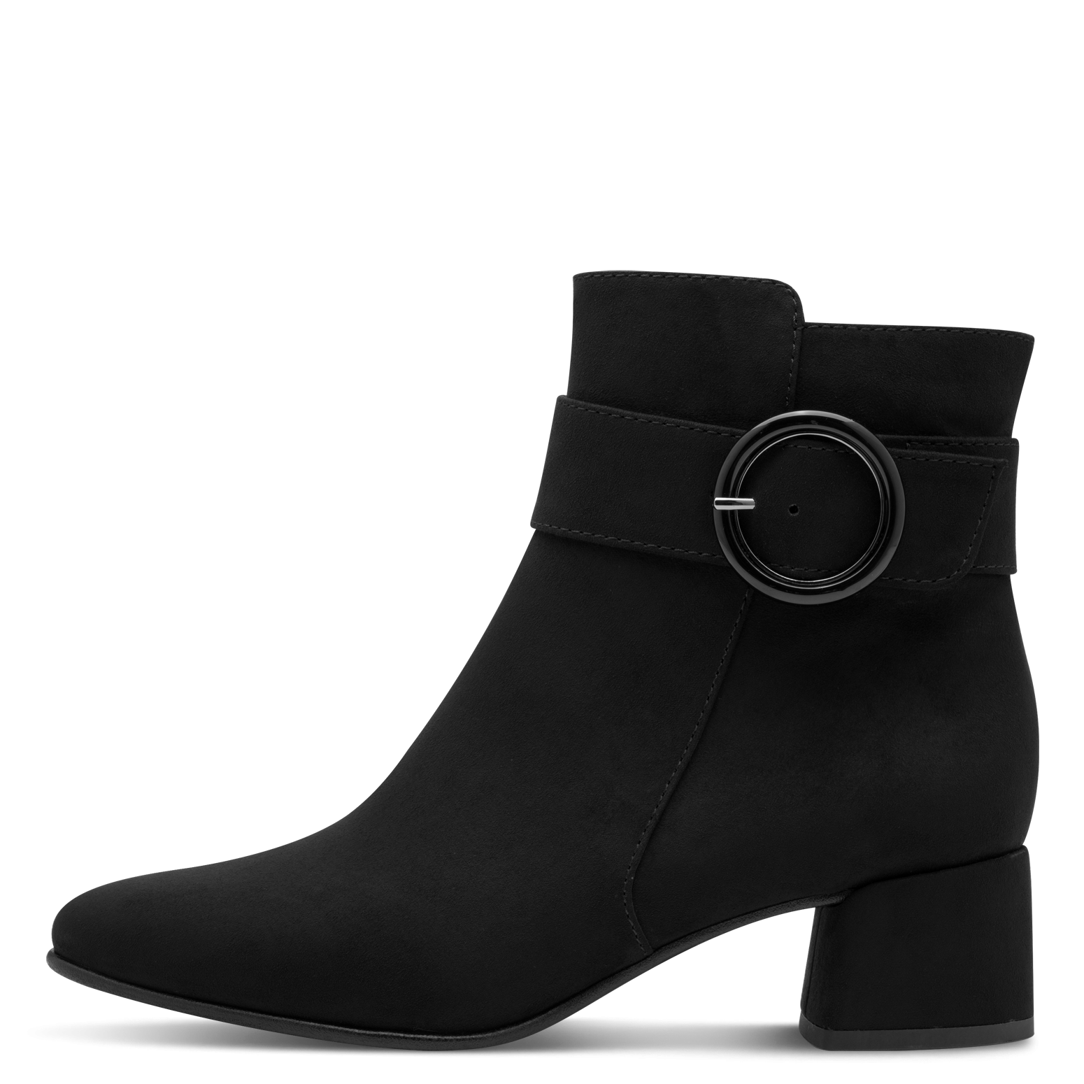 MARCO TOZZI Bottines  talon bloc, chaussure de soirée, chaussure de fête avec boucle décorative