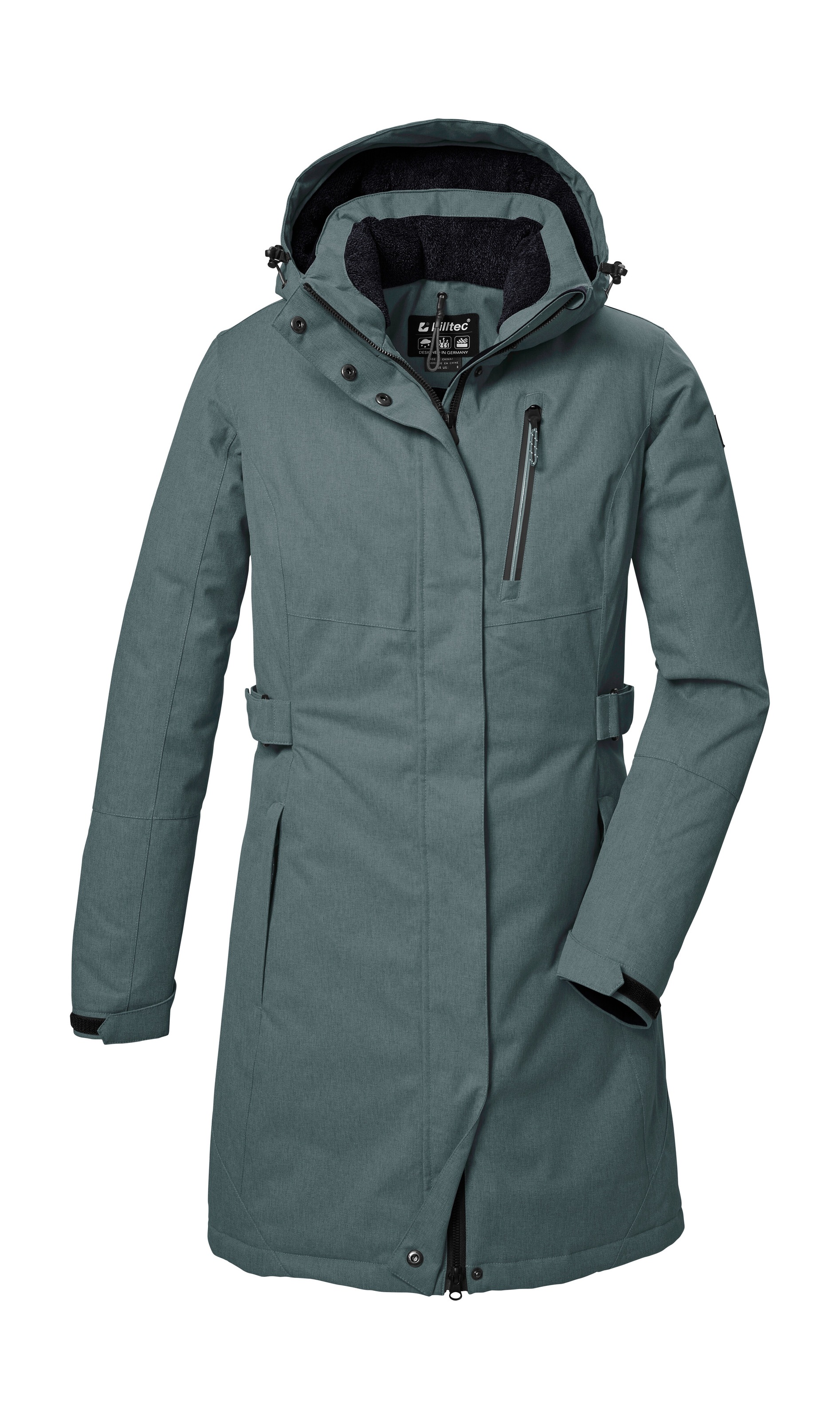 Killtec Parka »KOW 303 WMN PRK«, Wasserdichter, atmungsaktiver Damenparka mit abnehmbarer Kapuze